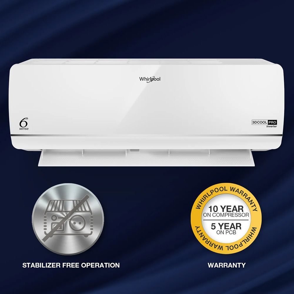 Whirlpool 3DCool Pro 5 in 1 Convertible 1.5 Ton 5 Star Inverter Split AC with 6th Sense Technology (2025 Model, Copper Condenser, 41487) Whirlpool 3DCool Pro 5 in 1 Convertible 1.5 Ton 5 Star Inverter Split AC with 6th Sense Technology (2025 Model, Copper Condenser, 41487)_7