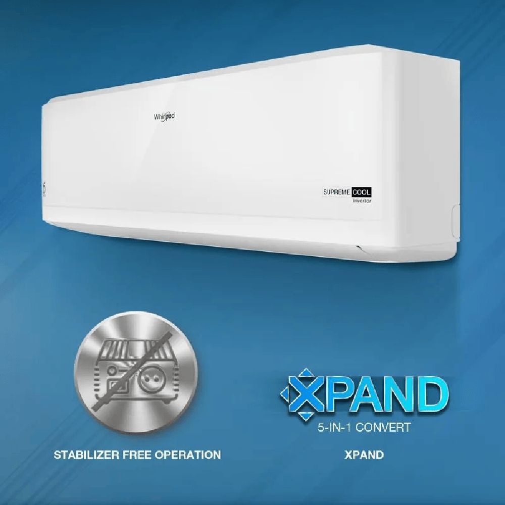 Whirlpool Supremecool 5 in 1 Convertible 2 Ton 3 Star Inverter Split AC with 6th Sense Technology (2025 Model, Copper Condenser, 41488)_9
