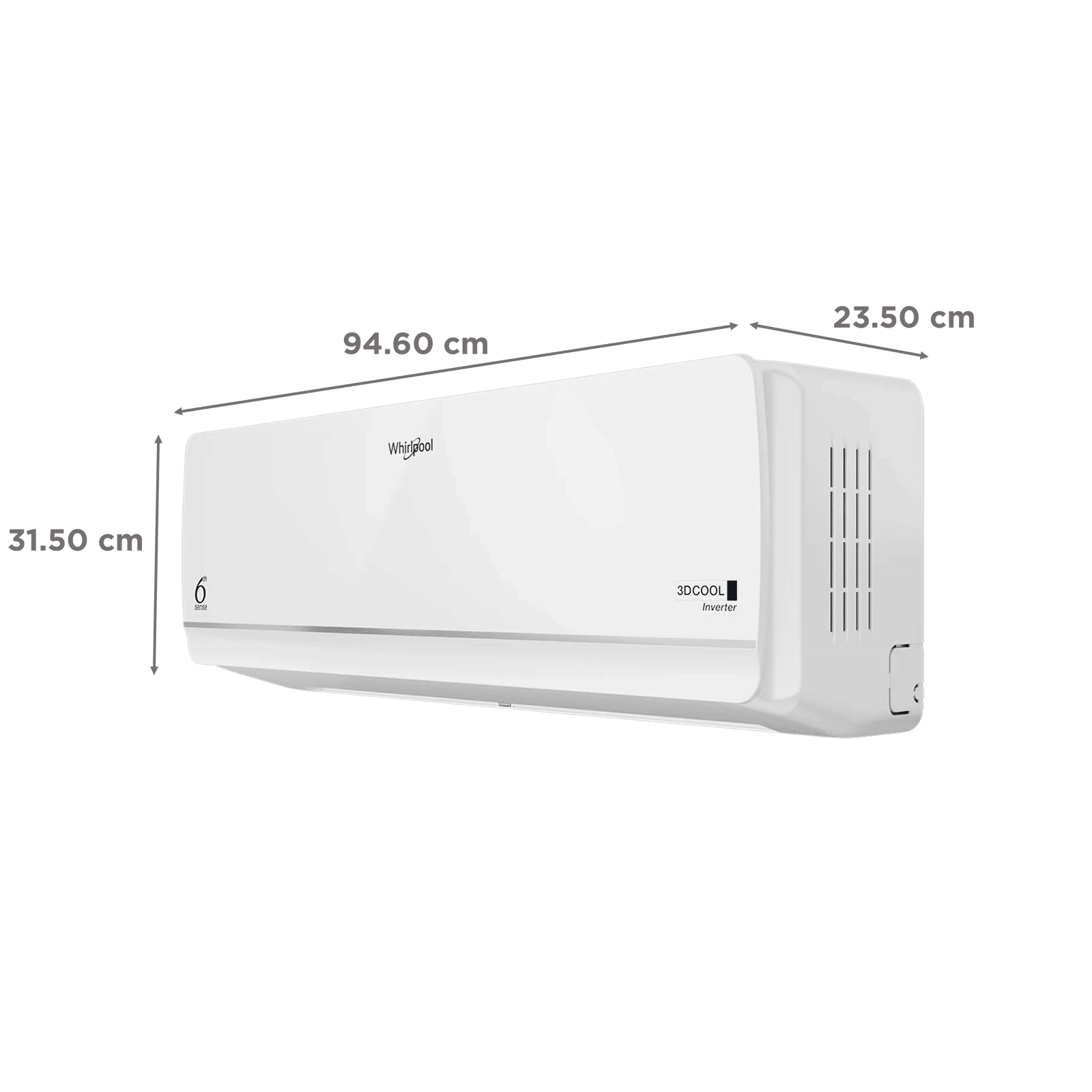 Whirlpool 3DCool 5 in 1 Convertible 1.5 Ton 5 Star Inverter Split AC with 6th Sense Technology (2025 Model, Copper Condenser, 41485) Whirlpool 3DCool 5 in 1 Convertible 1.5 Ton 5 Star Inverter Split AC with 6th Sense Technology (2025 Model, Copper Condenser, 41485)_4