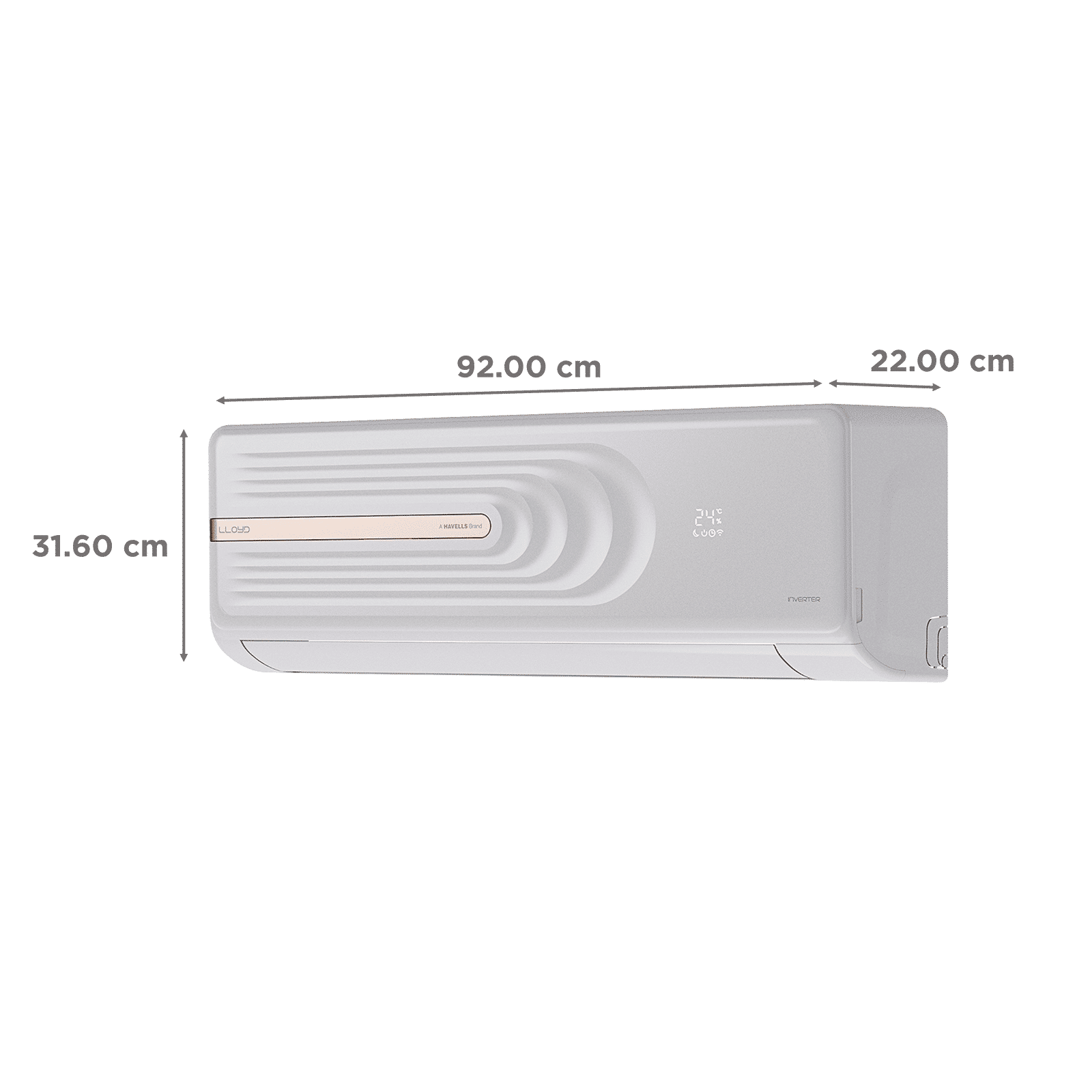 LLOYD 5 in 1 Convertible 1.5 Ton 3 Star Inverter Split AC with Golden Fin Evaporator (Copper Condenser, GLS18I3KOHSR) LLOYD 5 in 1 Convertible 1.5 Ton 3 Star Inverter Split AC with Golden Fin Evaporator (Copper Condenser, GLS18I3KOHSR)_4