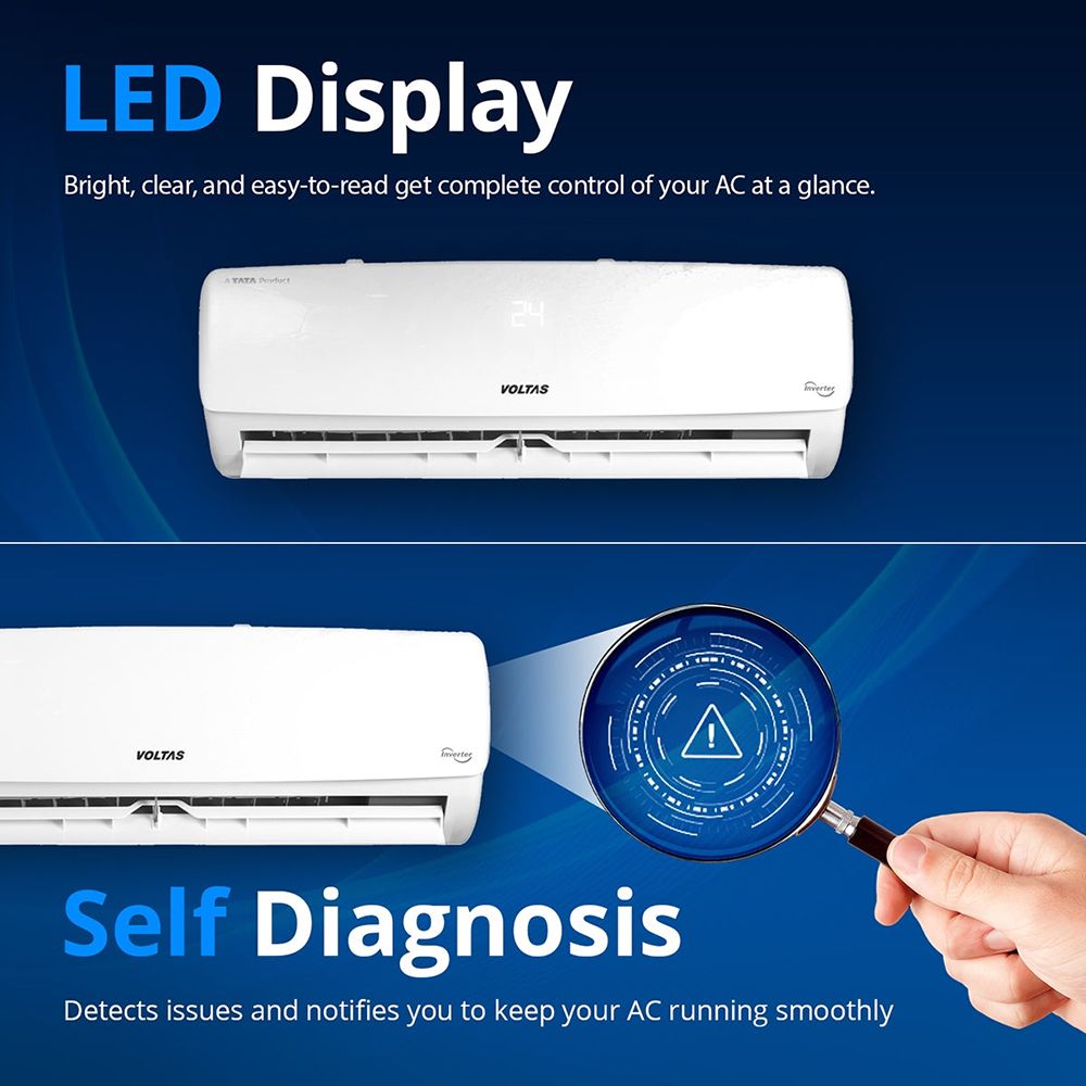 VOLTAS 183 Vectra Elegant 1.5 Ton 3 Star Inverter Split AC (Copper Condenser, Anti-Dust Filter, 4503470)_7