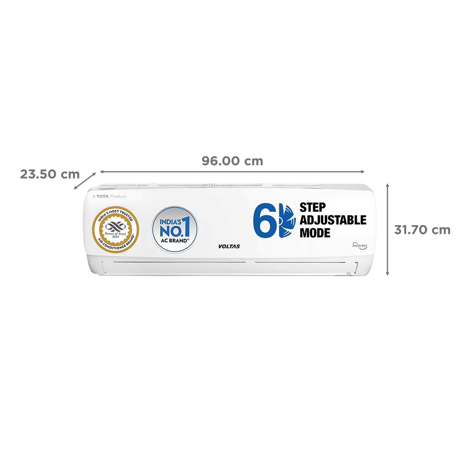 VOLTAS 183 Vectra Elegant 1.5 Ton 3 Star Inverter Split AC (Copper Condenser, Anti-Dust Filter, 4503470)_4