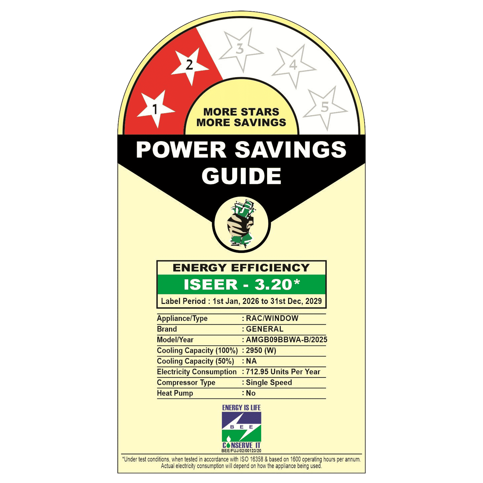 O GENERAL Hyper Tropical 0.84 Ton 2 Star Window AC (Copper Condenser, AMGB09BBWA-B)_4