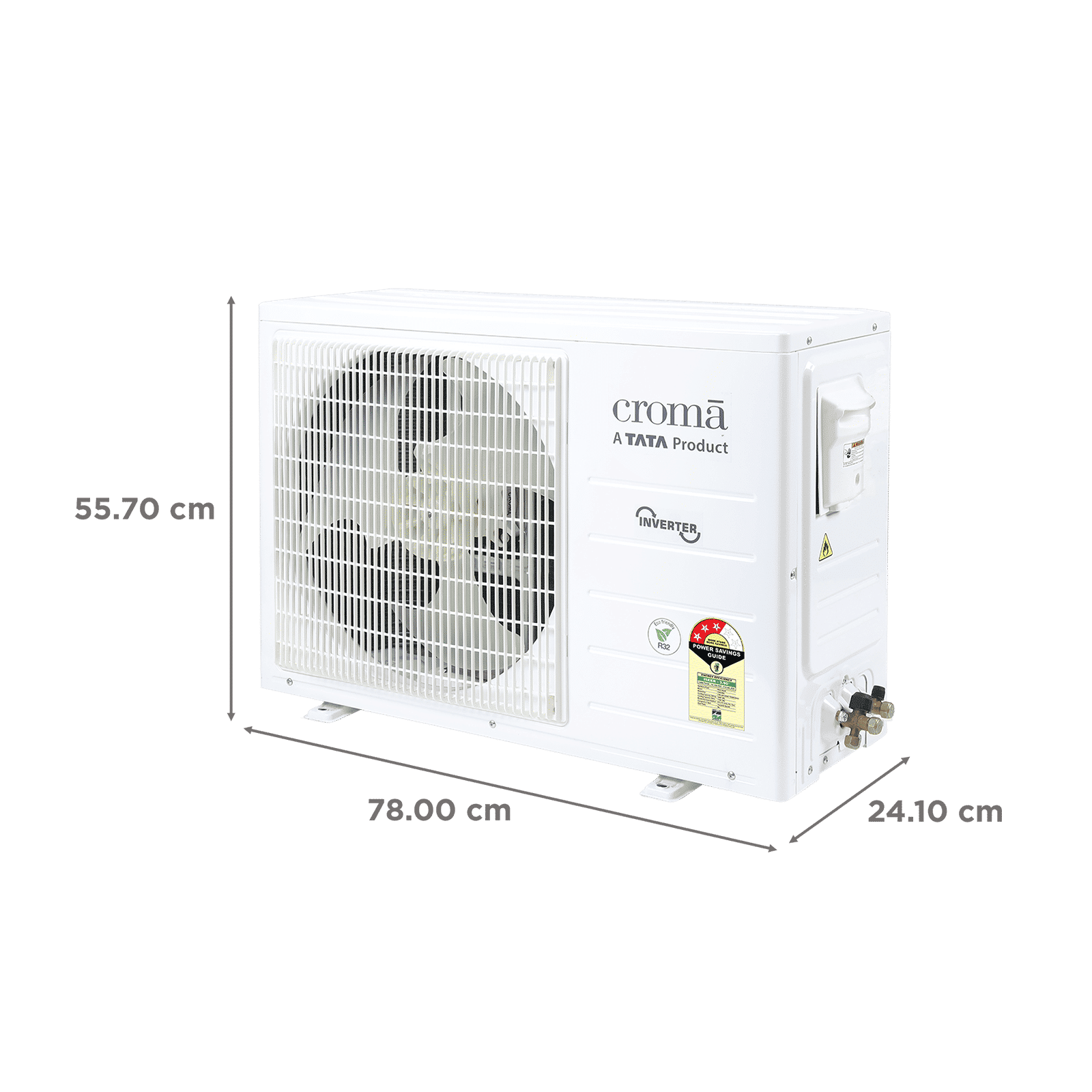 Croma 7 in 1 Convertible 1 Ton 3 Star Inverter Split AC with Temperature Sensor (2025 Model, Copper Condenser, CRLA012IND170285)_4