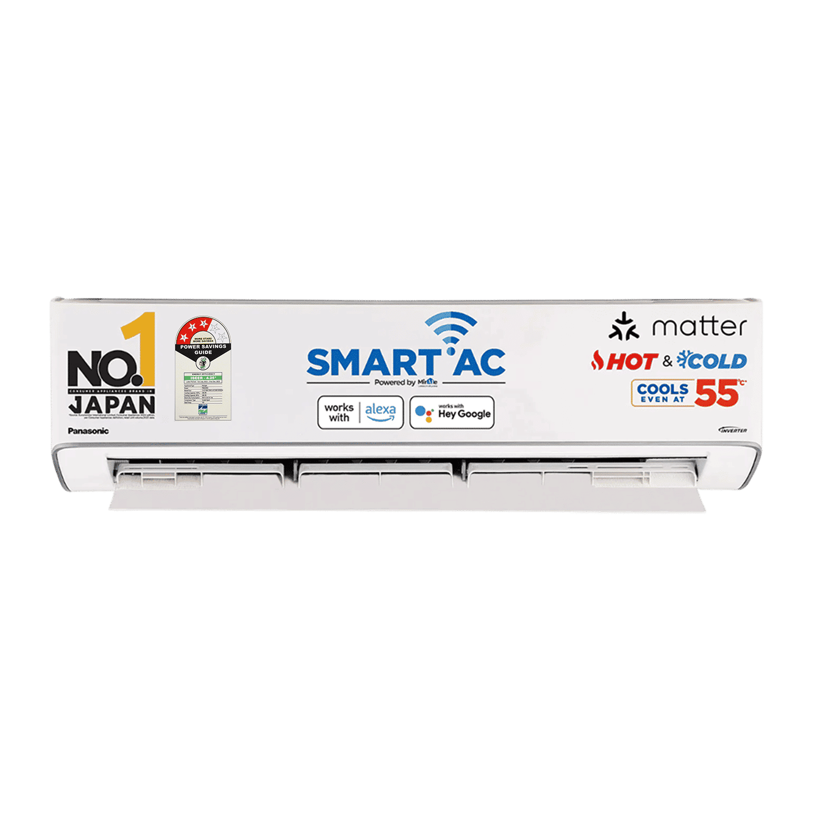 Panasonic EZ 7 in 1 Convertible 1.5 Ton 3 Star Hot & Cold Inverter Split Smart AC with Voice Control (2025 Model, Copper Condenser, CS/CU-EZ18BKYXFM)_1