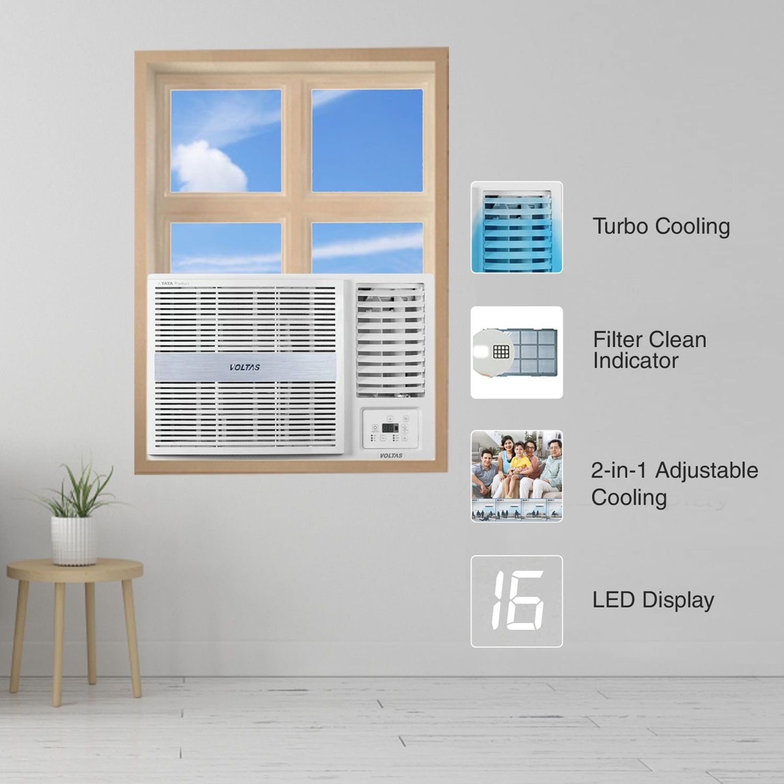 VOLTAS 183V Vertis Pearl 1.5 Ton 3 Star Inverter Window AC (2022 Model, Copper Condenser, Anti-bacteria Filter, 4011470)_9