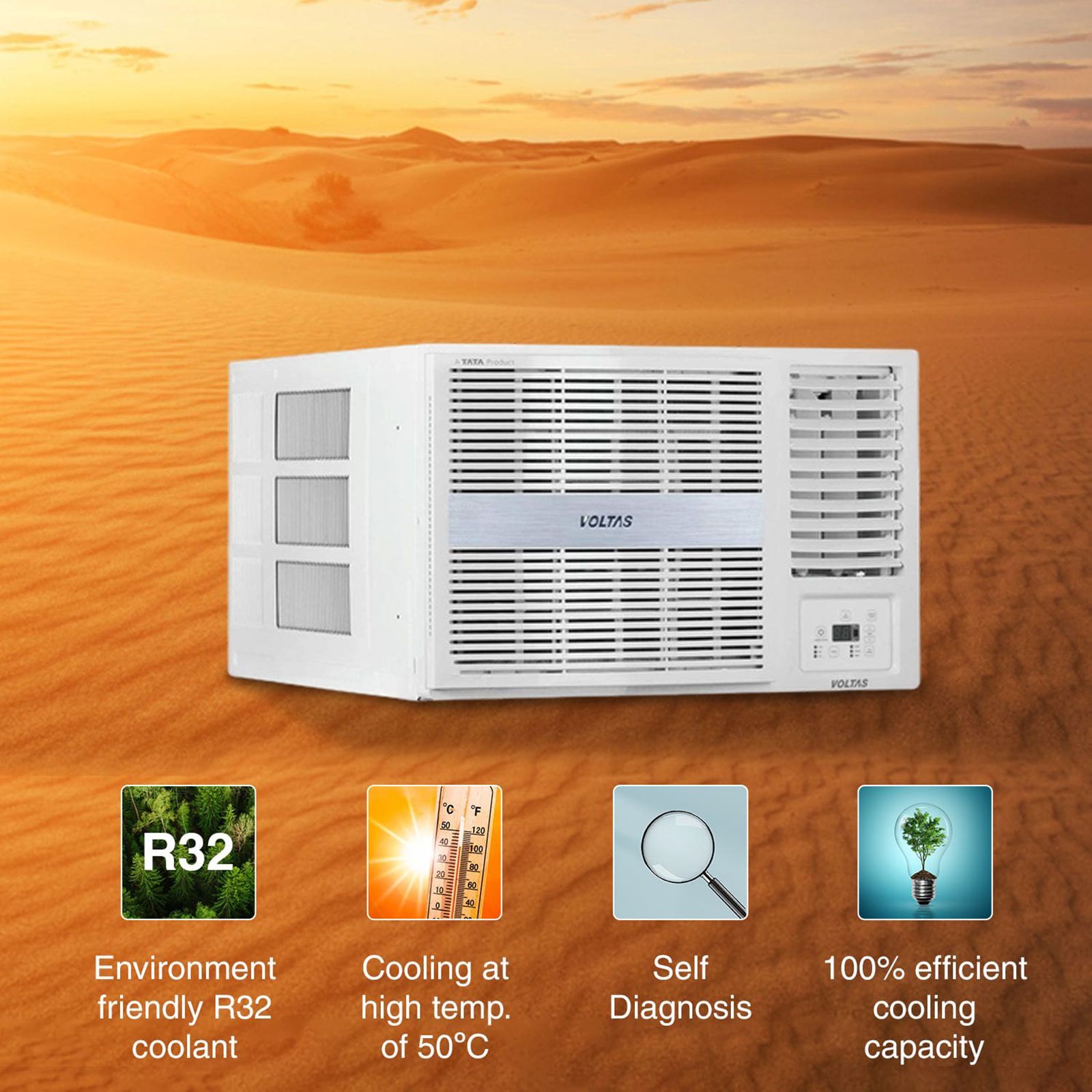 VOLTAS 183V Vertis Pearl 1.5 Ton 3 Star Inverter Window AC (2022 Model, Copper Condenser, Anti-bacteria Filter, 4011470)_10