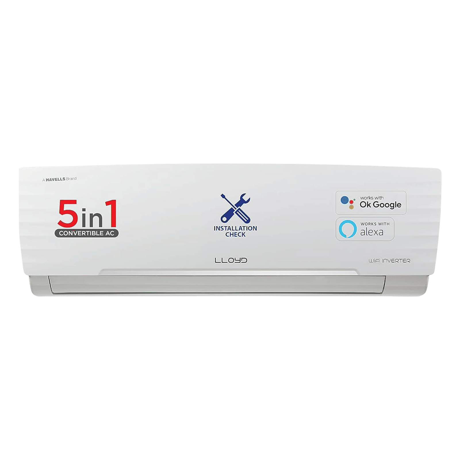 LLOYD 5 in 1 Convertible 1.5 Ton 5 Star Inverter Split Smart AC with Wi-Fi Enabled (2025 Model, Copper Condenser, GLS18V5KWGGR) LLOYD 5 in 1 Convertible 1.5 Ton 5 Star Inverter Split Smart AC with Wi-Fi Enabled (2025 Model, Copper Condenser, GLS18V5KWGGR)_1
