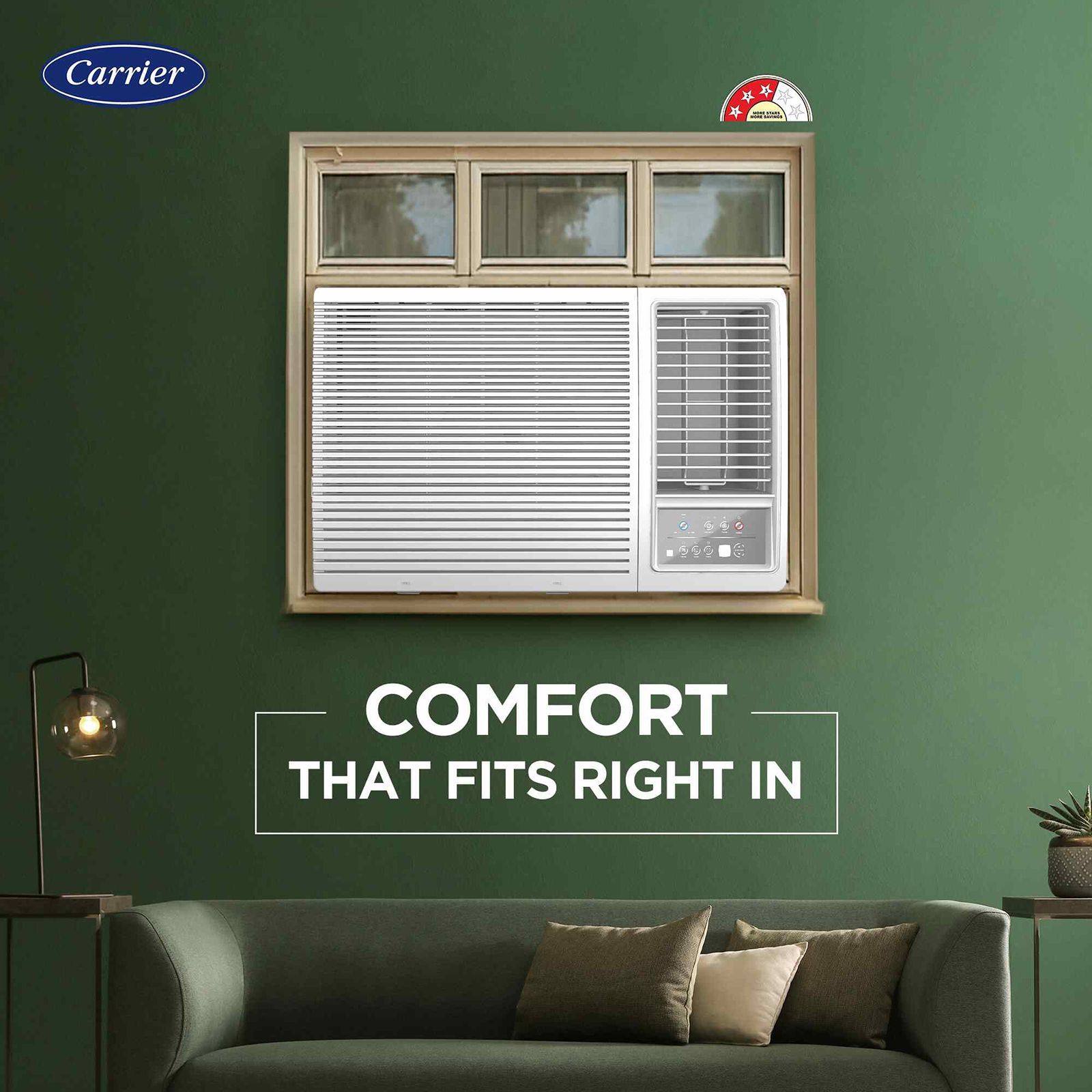 Carrier ESTRELLA Fxi (M) Convertible 1.5 Ton 3 Star Inverter Window AC with Dust Filter (2025 Model, Copper Condenser, CIW18EC3R35F0)_6