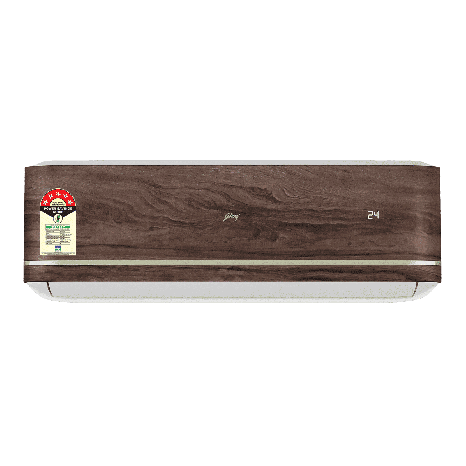 Godrej Vogue Wood SIC 18VTC5 GZP MG Convertible 1.5 Ton 5 Star Inverter Split AC with I-Sense Technology (Copper Condenser, 40101701SD01556)_1