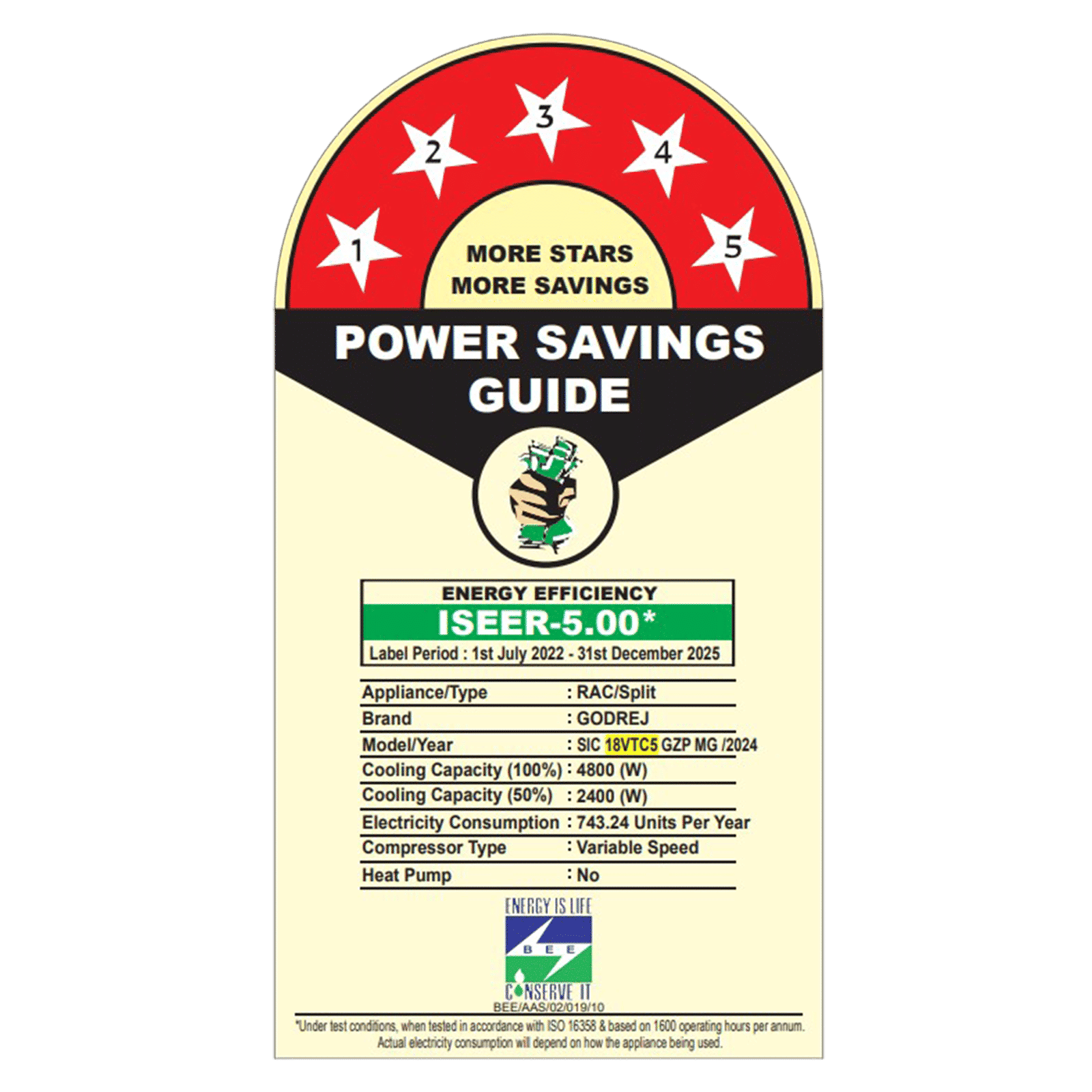 Godrej Vogue Wood SIC 18VTC5 GZP MG Convertible 1.5 Ton 5 Star Inverter Split AC with I-Sense Technology (Copper Condenser, 40101701SD01556) Godrej Vogue Wood SIC 18VTC5 GZP MG Convertible 1.5 Ton 5 Star Inverter Split AC with I-Sense Technology (Copper Condenser, 40101701SD01556)_3