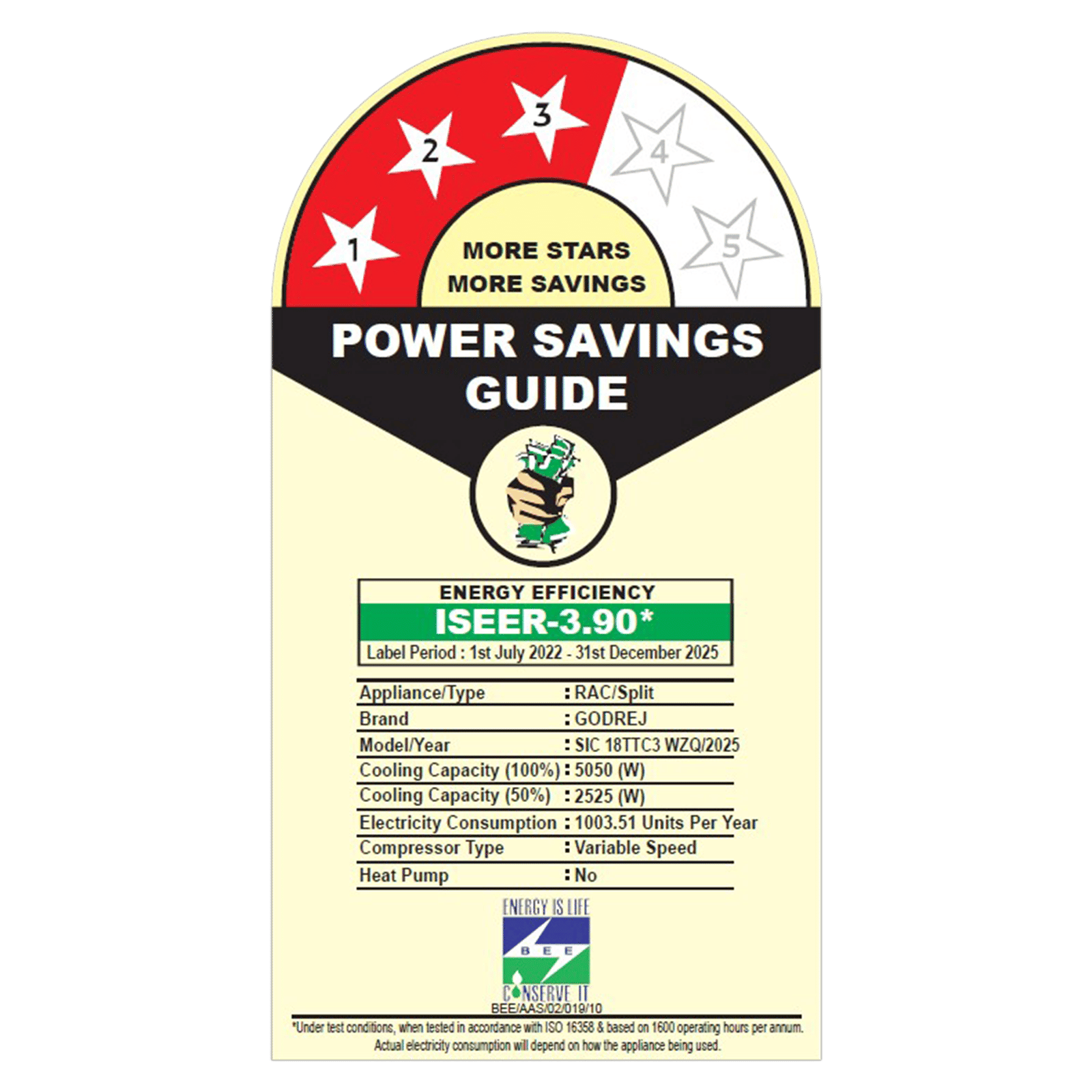 Godrej SIC 18TTC3 WZQ Convertible 1.5 Ton 3 Star Inverter Split AC with I-Sense Technology (2025 Model, Copper Condenser, 40101701SD01563)_3