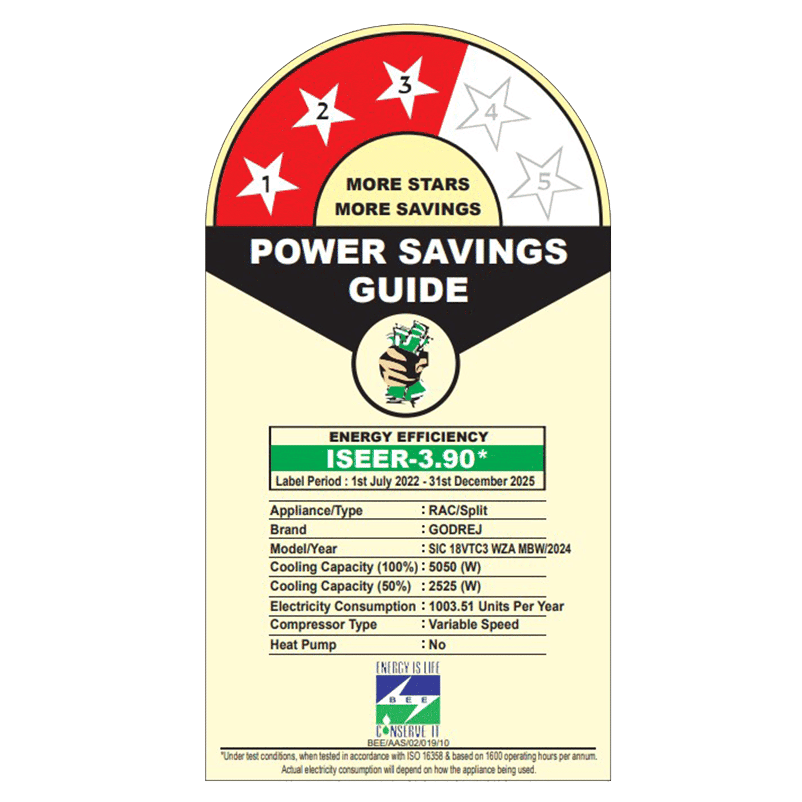 Godrej Vogue Marble SIC 18VTC3 WZA MBW Convertible 1.5 Ton 3 Star Inverter Split AC with I-Sense Technology (Copper Condenser, 40101701SD01590) Godrej Vogue Marble SIC 18VTC3 WZA MBW Convertible 1.5 Ton 3 Star Inverter Split AC with I-Sense Technology (Copper Condenser, 40101701SD01590)_3