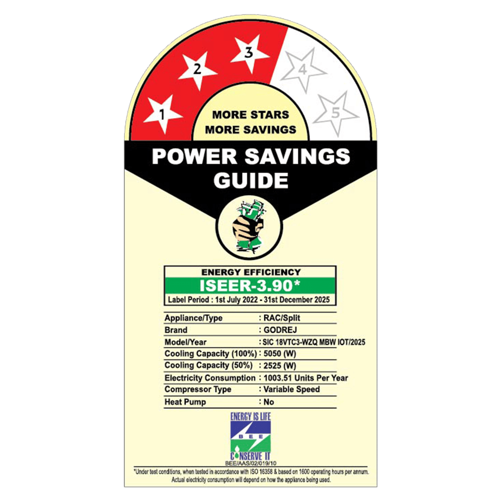 Godrej Vogue Marble SIC 18VTC3 WZQ MBW IOT Convertible 1.5 Ton 3 Star Inverter Split AC with App Control (2025 Model, Copper Condenser, 40101701SD01572) Godrej Vogue Marble SIC 18VTC3 WZQ MBW IOT Convertible 1.5 Ton 3 Star Inverter Split AC with App Control (2025 Model, Copper Condenser, 40101701SD01572)_3