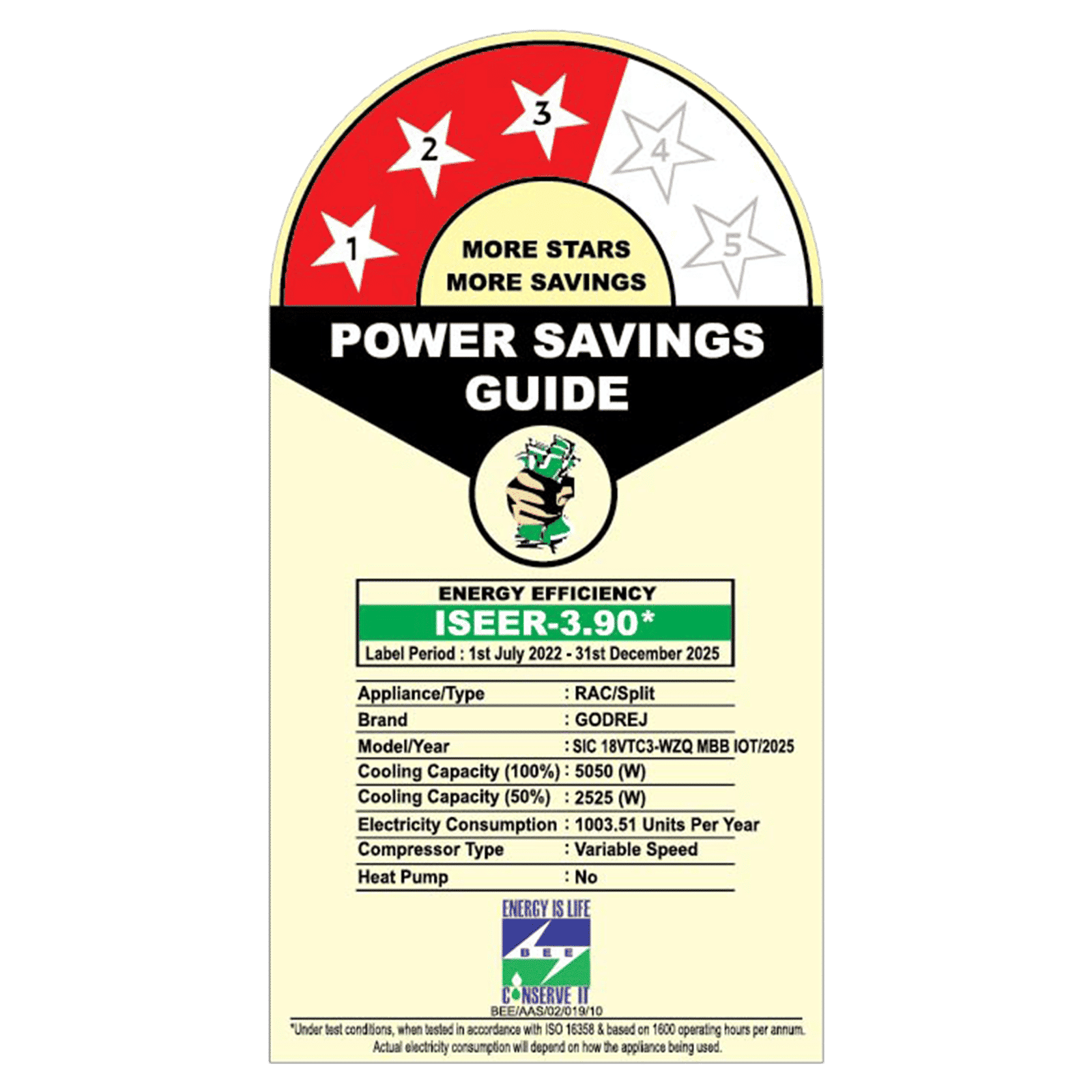 Godrej Vogue Marble SIC 18VTC3 WZQ MBB IOT Convertible 1.5 Ton 3 Star Inverter Split AC with App Control (2025 Model, Copper Condenser, 40101701SD01573) Godrej Vogue Marble SIC 18VTC3 WZQ MBB IOT Convertible 1.5 Ton 3 Star Inverter Split AC with App Control (2025 Model, Copper Condenser, 40101701SD01573)_3
