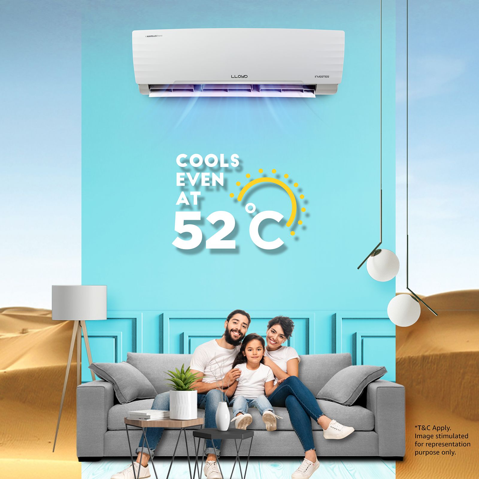 LLOYD 5 in 1 Convertible 1.5 Ton 3 Star Inverter Split Smart AC with Wi-Fi Ready (2025 Model, Copper Condenser, GLS18I3FWAGC) LLOYD 5 in 1 Convertible 1.5 Ton 3 Star Inverter Split Smart AC with Wi-Fi Ready (2025 Model, Copper Condenser, GLS18I3FWAGC)_10