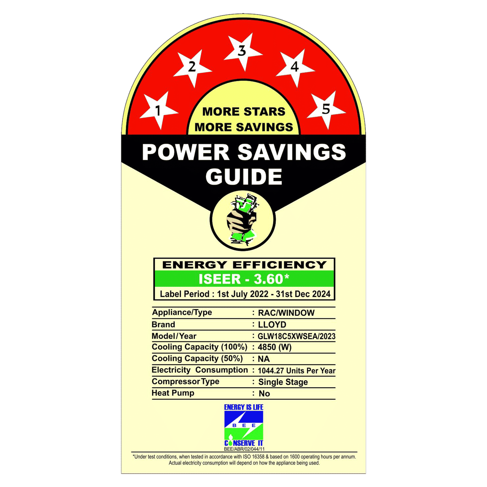 LLOYD EA 1.5 Ton 5 Star Fixed Speed Window AC (Copper Condenser, Clean Air Filter, GLW18C5XWSEA)_2