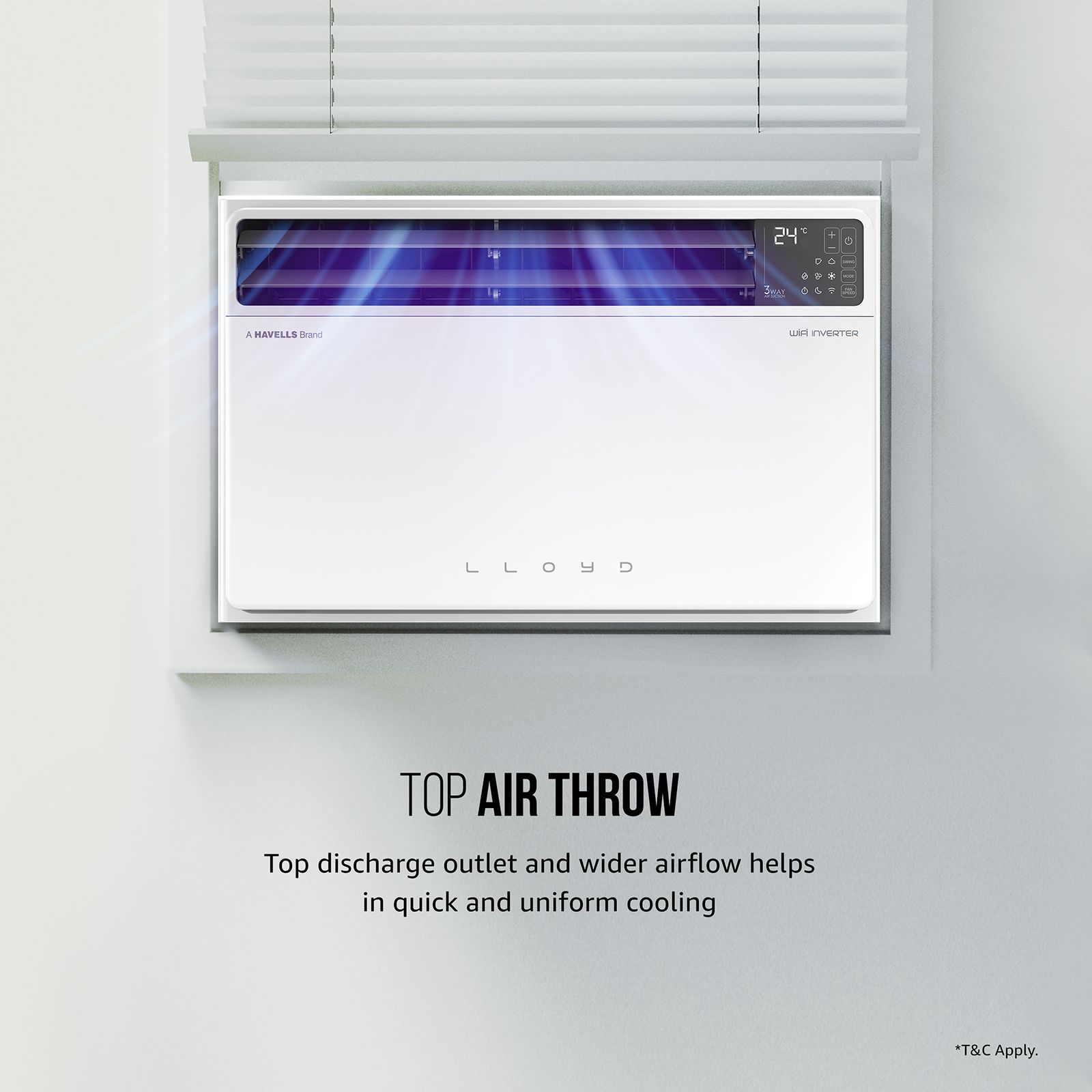 LLOYD 6 in 1 Convertible 1.5 Ton 5 Star Inverter Window Smart AC with Wi-Fi Enabled (2025 Model, Copper Condenser, GLW18V5FWTBR)_7