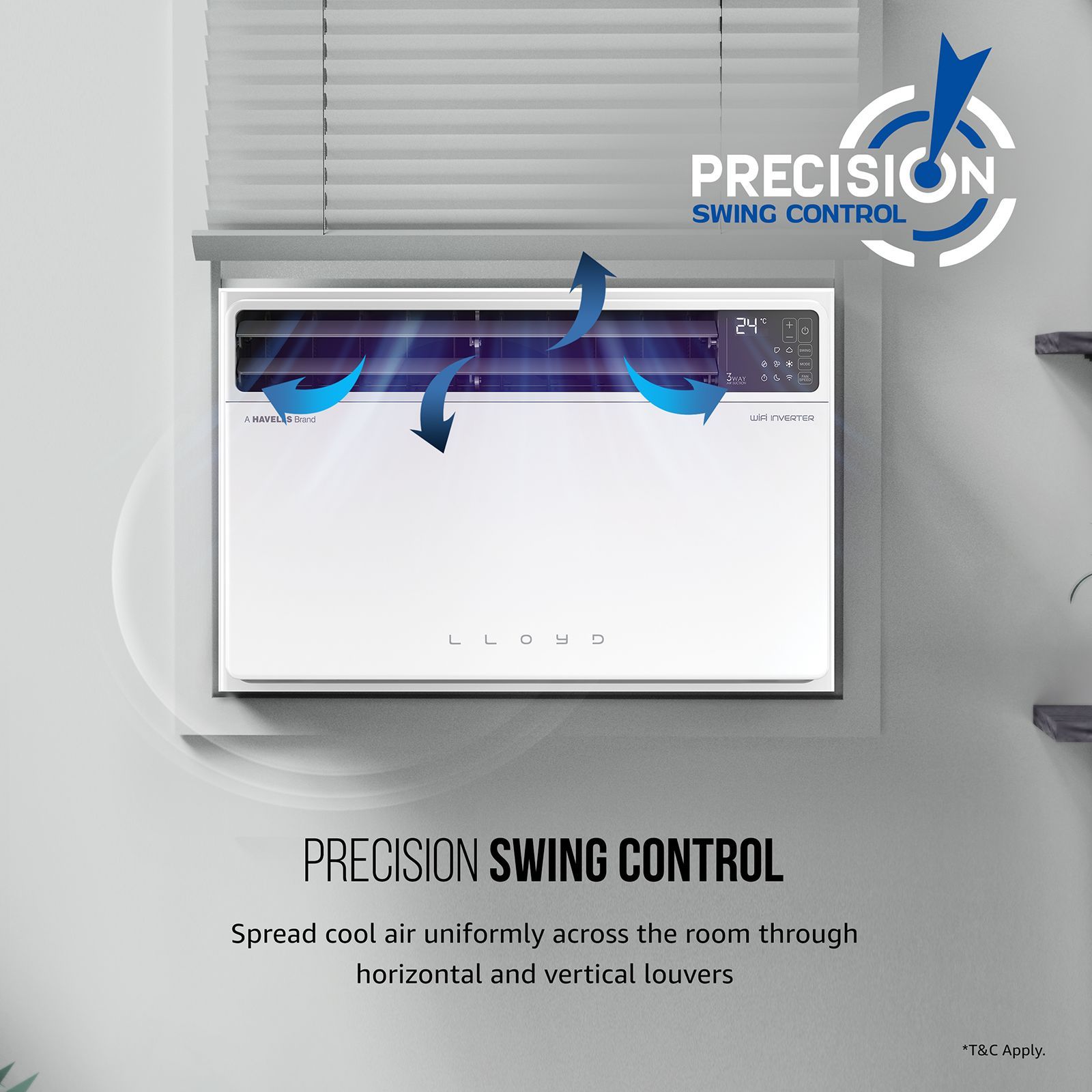 LLOYD 6 in 1 Convertible 1.5 Ton 5 Star Inverter Window Smart AC with Wi-Fi Enabled (2025 Model, Copper Condenser, GLW18V5FWTBR)_10