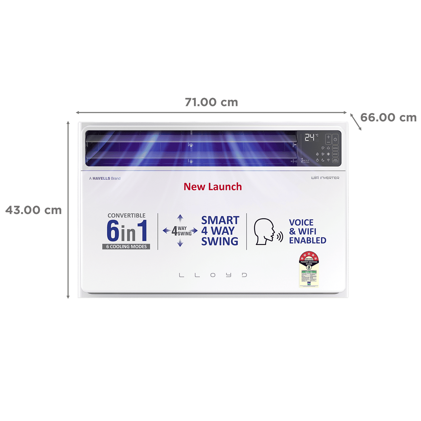 LLOYD 6 in 1 Convertible 1.5 Ton 5 Star Inverter Window Smart AC with Wi-Fi Enabled (2025 Model, Copper Condenser, GLW18V5FWTBR)_4