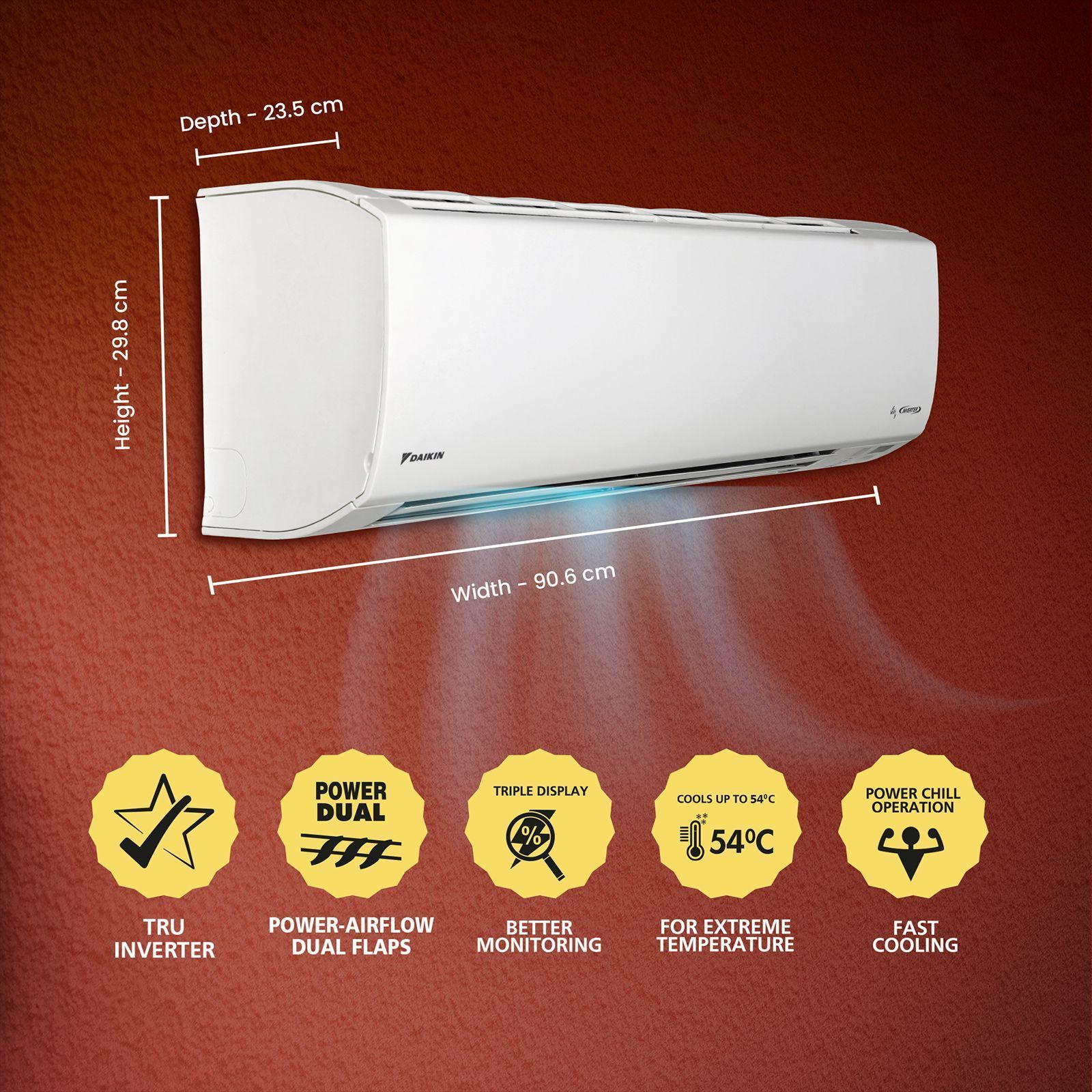 DAIKIN Streamer 1.8 Ton 5 Star Inverter Split AC (2025 Model, Copper Condenser, PM 1.0 Filter, JTKJ60)_11
