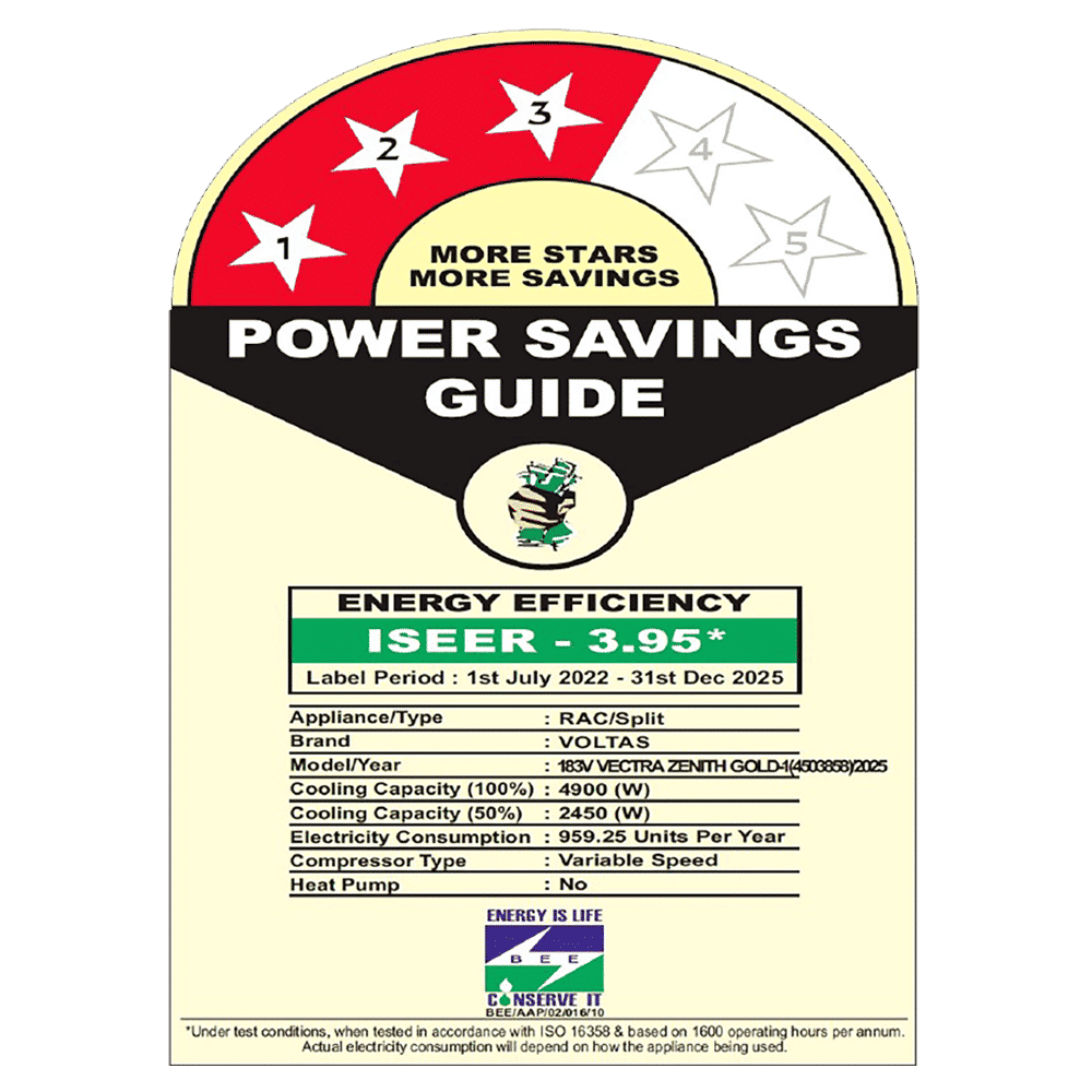 VOLTAS Vectra Zenith Gold-1 Convertible 1.5 Ton 3 Star Inverter Split AC with Auto Cleanser (2025 Model, Copper Condenser, 4503858)_2
