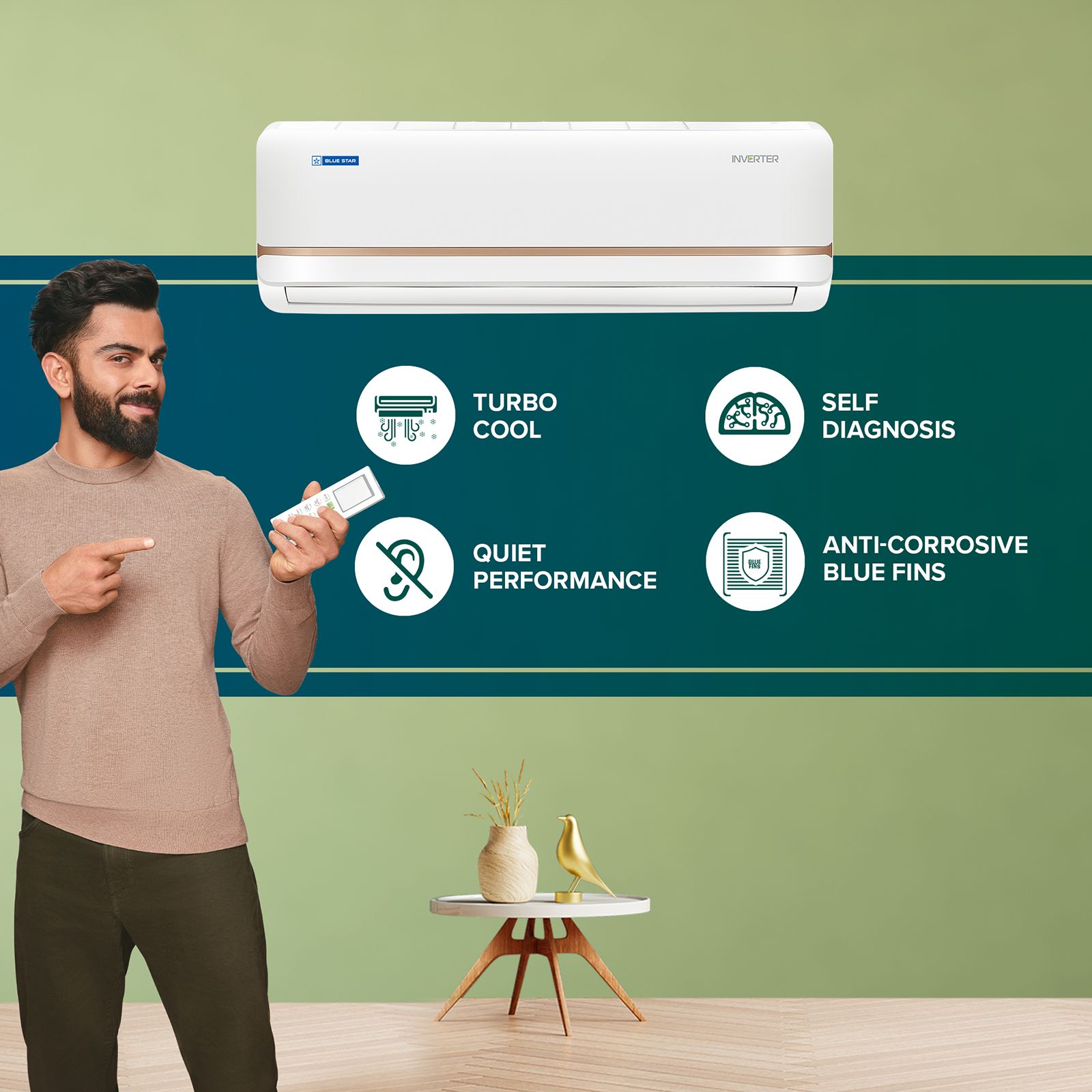 Blue Star T Series 5 in 1 Convertible 0.8 Ton 3 Star Inverter Split Smart AC with DigiQ Hepta Sensors (2025 Model, Copper Condenser, IA309TNU)_13