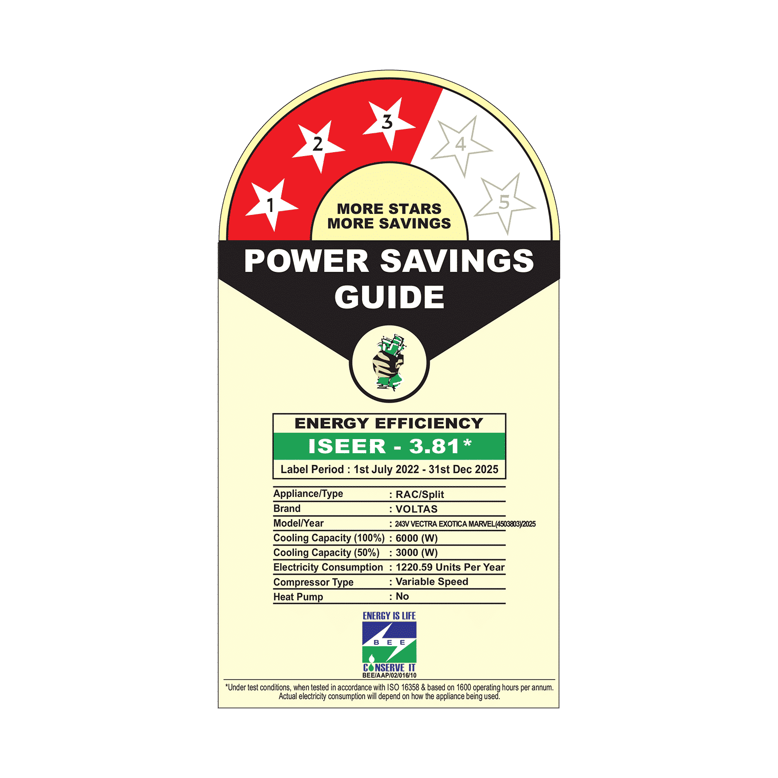 Voltas Vectra Exotica Marvel 2 Ton 3 Star Inverter Split AC (2025 Model, Copper Condenser, 4503803) Voltas Vectra Exotica Marvel 2 Ton 3 Star Inverter Split AC (2025 Model, Copper Condenser, 4503803)_4