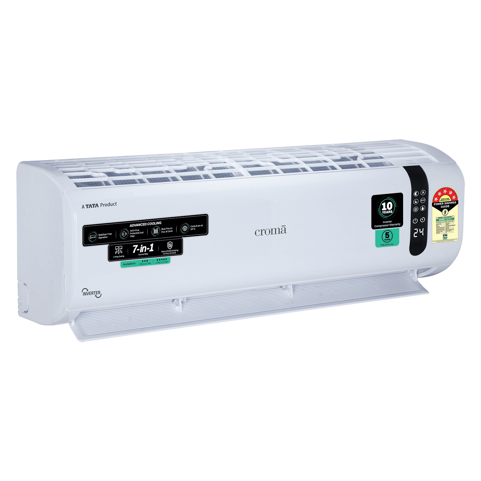 Croma 7 in 1 Convertible 1.5 Ton 5 Star Inverter Split AC with 4 Way Auto Swing (2026 Model, Copper Condenser, CRLA018INF170293)_12
