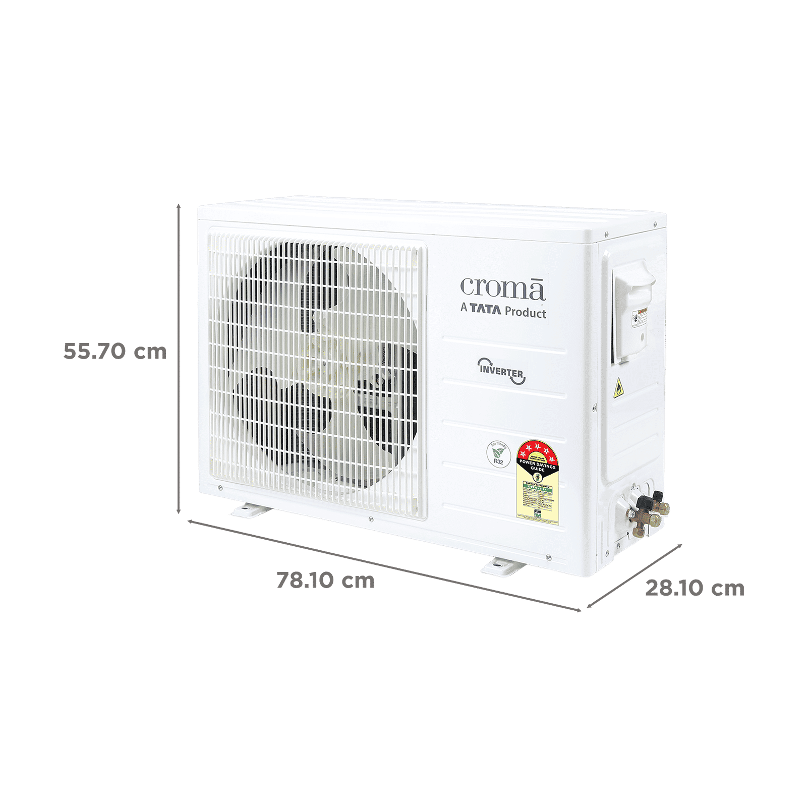 Croma 7 in 1 Convertible 1.5 Ton 5 Star Inverter Split AC with 4 Way Auto Swing (2026 Model, Copper Condenser, CRLA018INF170293) Croma 7 in 1 Convertible 1.5 Ton 5 Star Inverter Split AC with 4 Way Auto Swing (2026 Model, Copper Condenser, CRLA018INF170293)_4