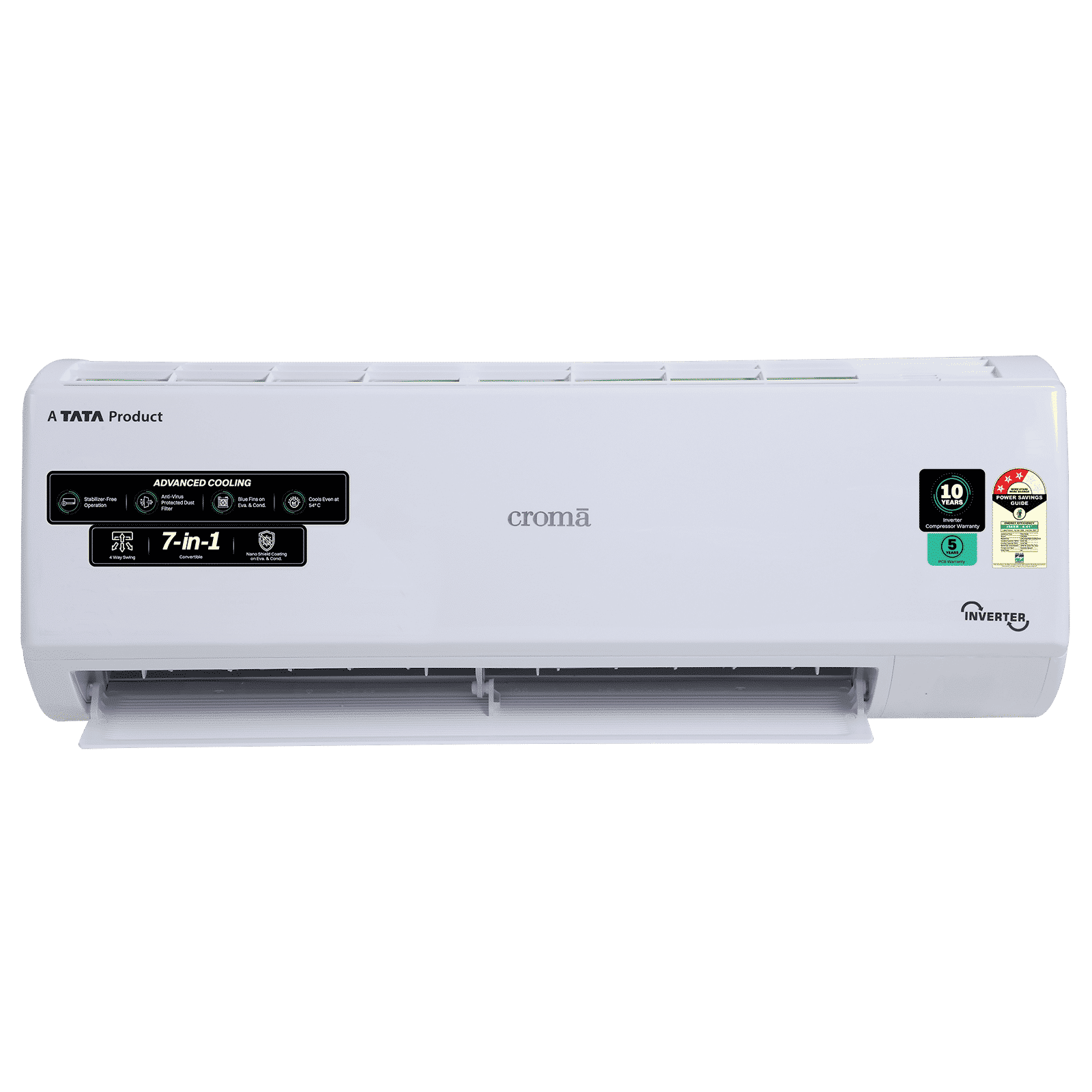Croma 7 in 1 Convertible 2 Ton 3 Star Inverter Split AC with 4 Way Auto Swing (2026 Model, Copper Condenser, CRLA022IND170294)_10