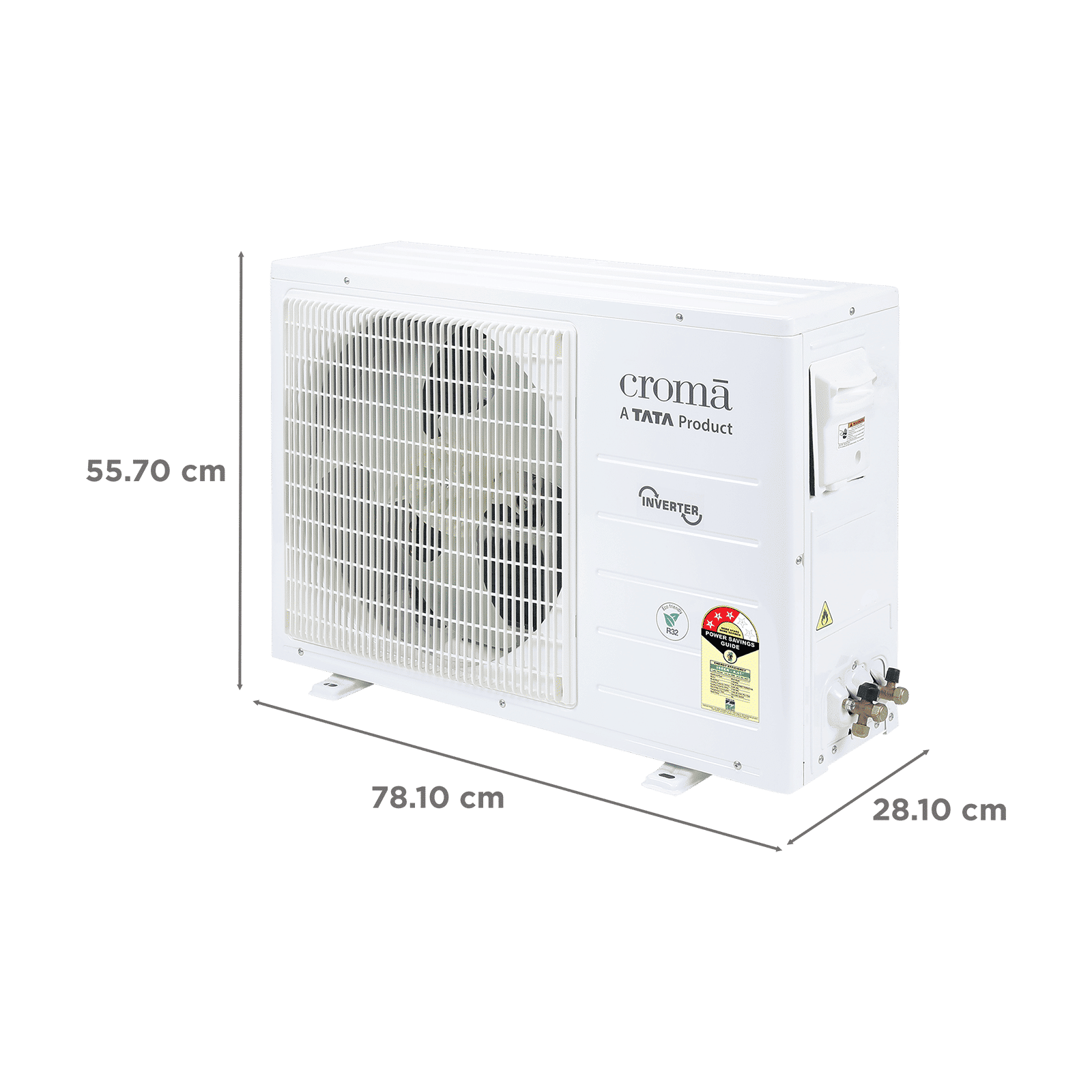 Croma 7 in 1 Convertible 2 Ton 3 Star Inverter Split AC with 4 Way Auto Swing (2026 Model, Copper Condenser, CRLA022IND170294) Croma 7 in 1 Convertible 2 Ton 3 Star Inverter Split AC with 4 Way Auto Swing (2026 Model, Copper Condenser, CRLA022IND170294)_4