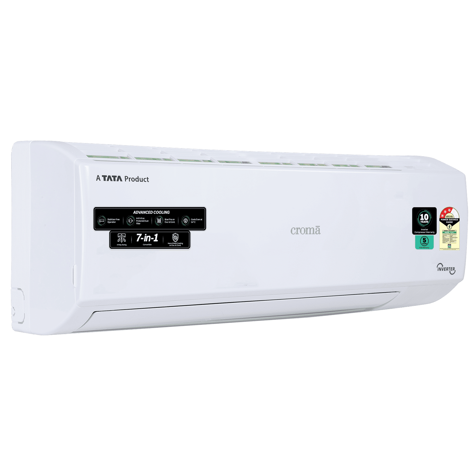 Croma 7 in 1 Convertible 2 Ton 3 Star Inverter Split AC with 4 Way Auto Swing (2026 Model, Copper Condenser, CRLA022IND170294) Croma 7 in 1 Convertible 2 Ton 3 Star Inverter Split AC with 4 Way Auto Swing (2026 Model, Copper Condenser, CRLA022IND170294)_10