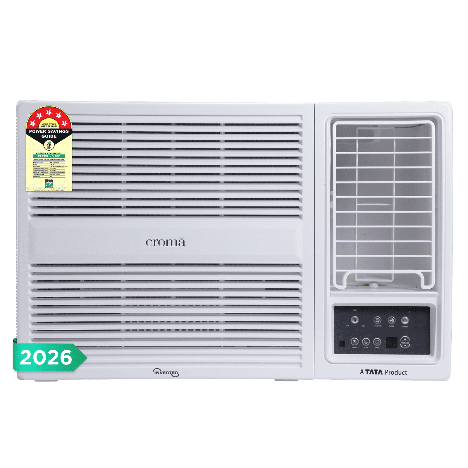 Croma 1.5 Ton 5 Star Inverter Window AC (2026 Model, Copper Condenser, Dust Filter, CRLA018WIF193395) Croma 1.5 Ton 5 Star Inverter Window AC (2026 Model, Copper Condenser, Dust Filter, CRLA018WIF193395)_1