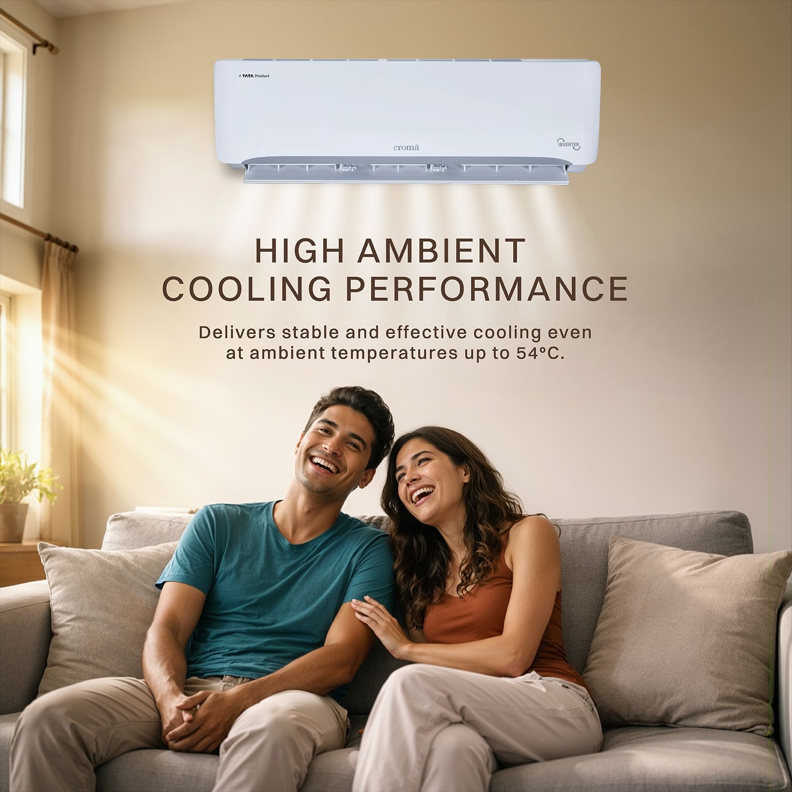 Croma 7 in 1 Convertible 1 Ton 3 Star Inverter Split AC with 4 Way Auto Swing (2026 Model, Copper Condenser, CRLA012IND342401)_10