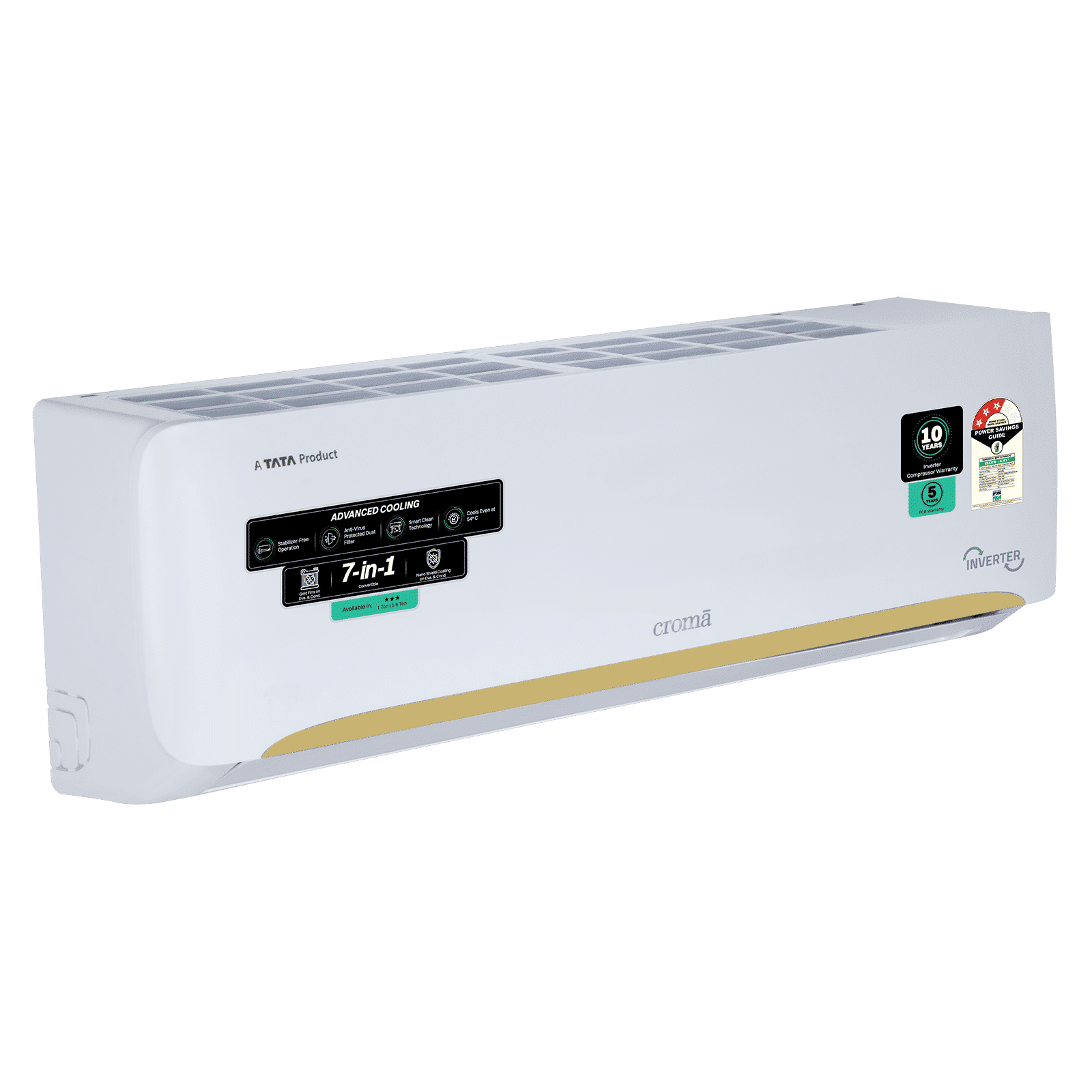 Croma 7 in 1 Convertible 1 Ton 3 Star Inverter Split AC with Self Diagnosis (2026 Model, Copper Condenser, CRLA012IND342402) Croma 7 in 1 Convertible 1 Ton 3 Star Inverter Split AC with Self Diagnosis (2026 Model, Copper Condenser, CRLA012IND342402)_13