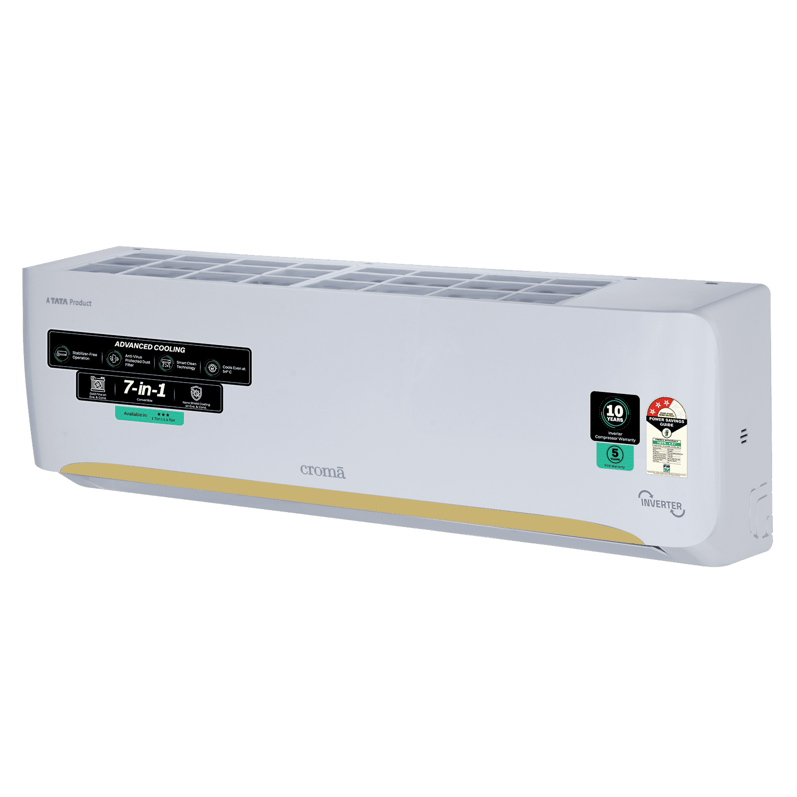 Croma 7 in 1 Convertible 1 Ton 3 Star Inverter Split AC with Self Diagnosis (2026 Model, Copper Condenser, CRLA012IND342402) Croma 7 in 1 Convertible 1 Ton 3 Star Inverter Split AC with Self Diagnosis (2026 Model, Copper Condenser, CRLA012IND342402)_17