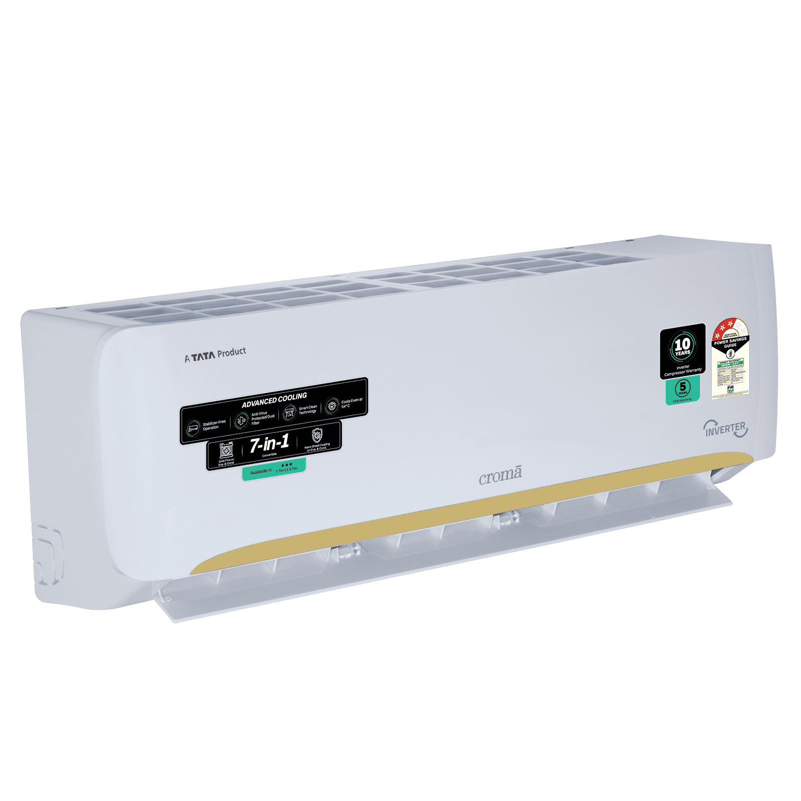 Croma 7 in 1 Convertible 1 Ton 3 Star Inverter Split AC with Self Diagnosis (2026 Model, Copper Condenser, CRLA012IND342402) Croma 7 in 1 Convertible 1 Ton 3 Star Inverter Split AC with Self Diagnosis (2026 Model, Copper Condenser, CRLA012IND342402)_18