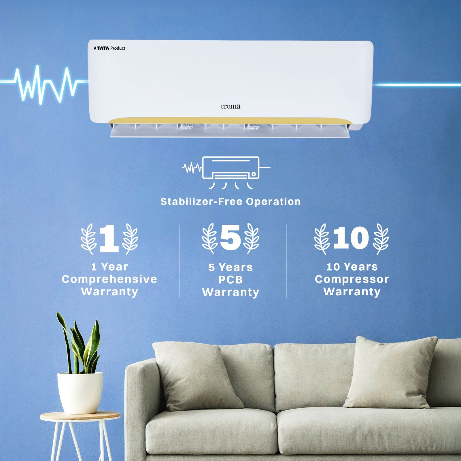 Croma 7 in 1 Convertible 1 Ton 3 Star Inverter Split AC with Self Diagnosis (2026 Model, Copper Condenser, CRLA012IND342402) Croma 7 in 1 Convertible 1 Ton 3 Star Inverter Split AC with Self Diagnosis (2026 Model, Copper Condenser, CRLA012IND342402)_10