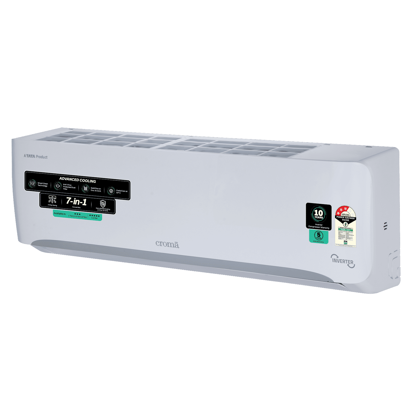 Croma 7 in 1 Convertible 1.5 Ton 3 Star Inverter Split AC with 4 Way Auto Swing (2026 Model, Copper Condenser, CRLA018IND342403)_17