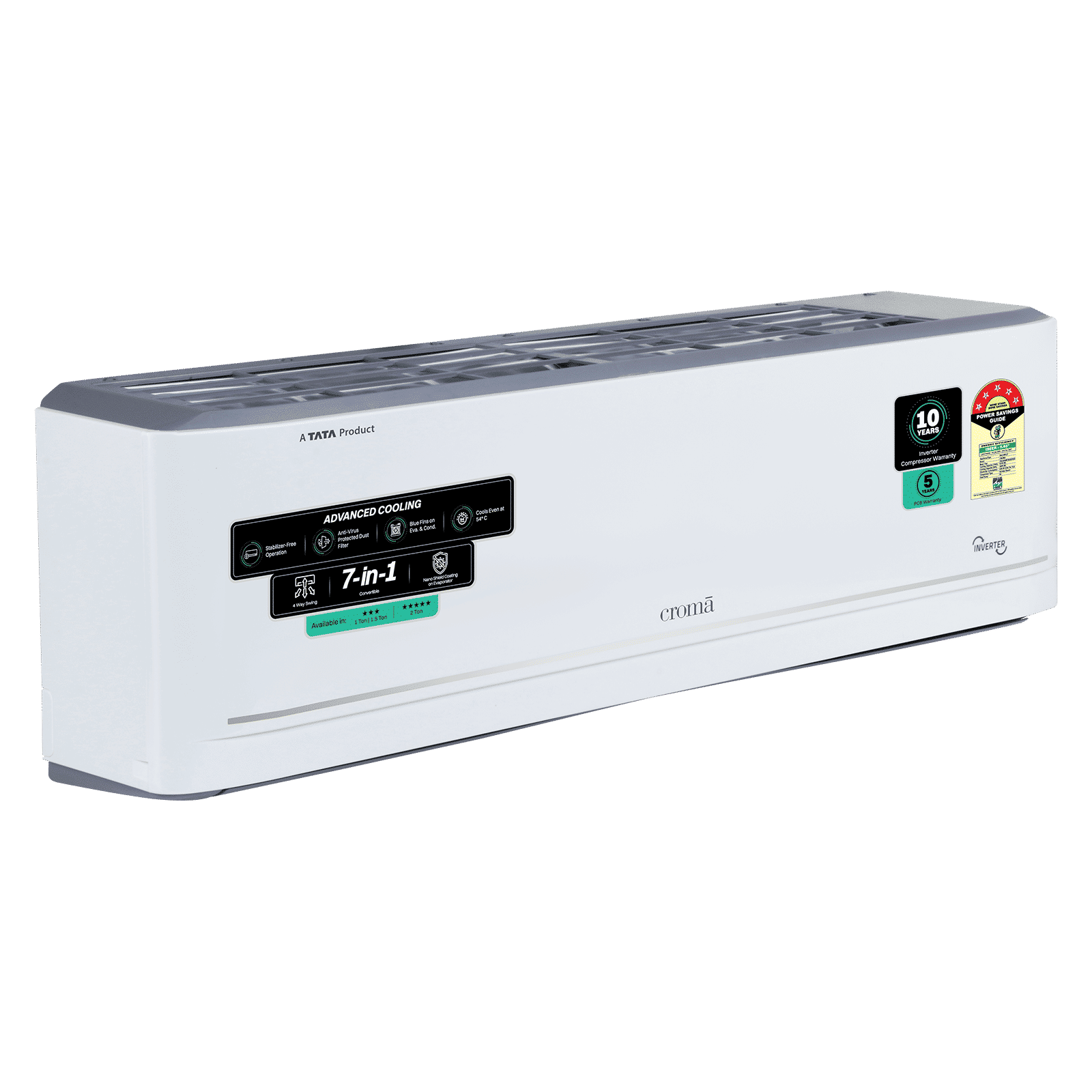 Croma 7 in 1 Convertible 2 Ton 5 Star Inverter Split AC with Antivirus Protection (2026 Model, Copper Condenser)_15