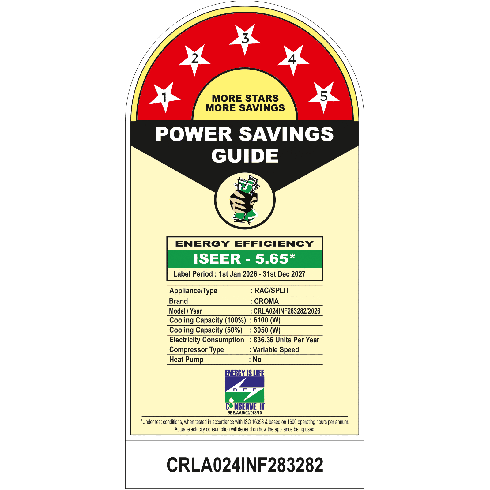 Croma 7 in 1 Convertible 2 Ton 5 Star Inverter Split AC with Antivirus Protection (2026 Model, Copper Condenser)_2