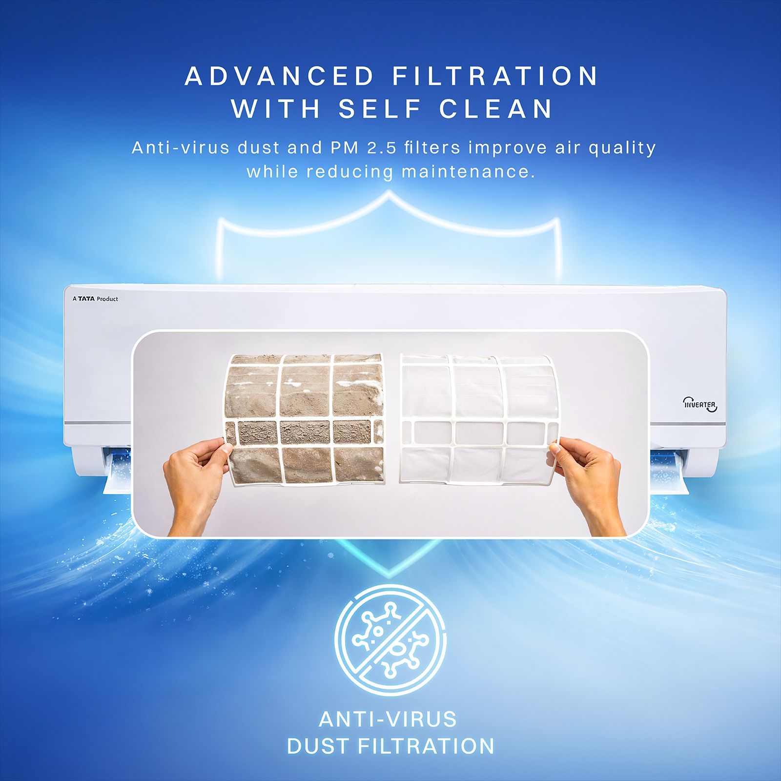 Croma 7 in 1 Convertible 1 Ton 3 Star Inverter Split AC with Anti Viral Dust Filter (2026 Model, Copper Condenser, CRLA012IND283280)_11