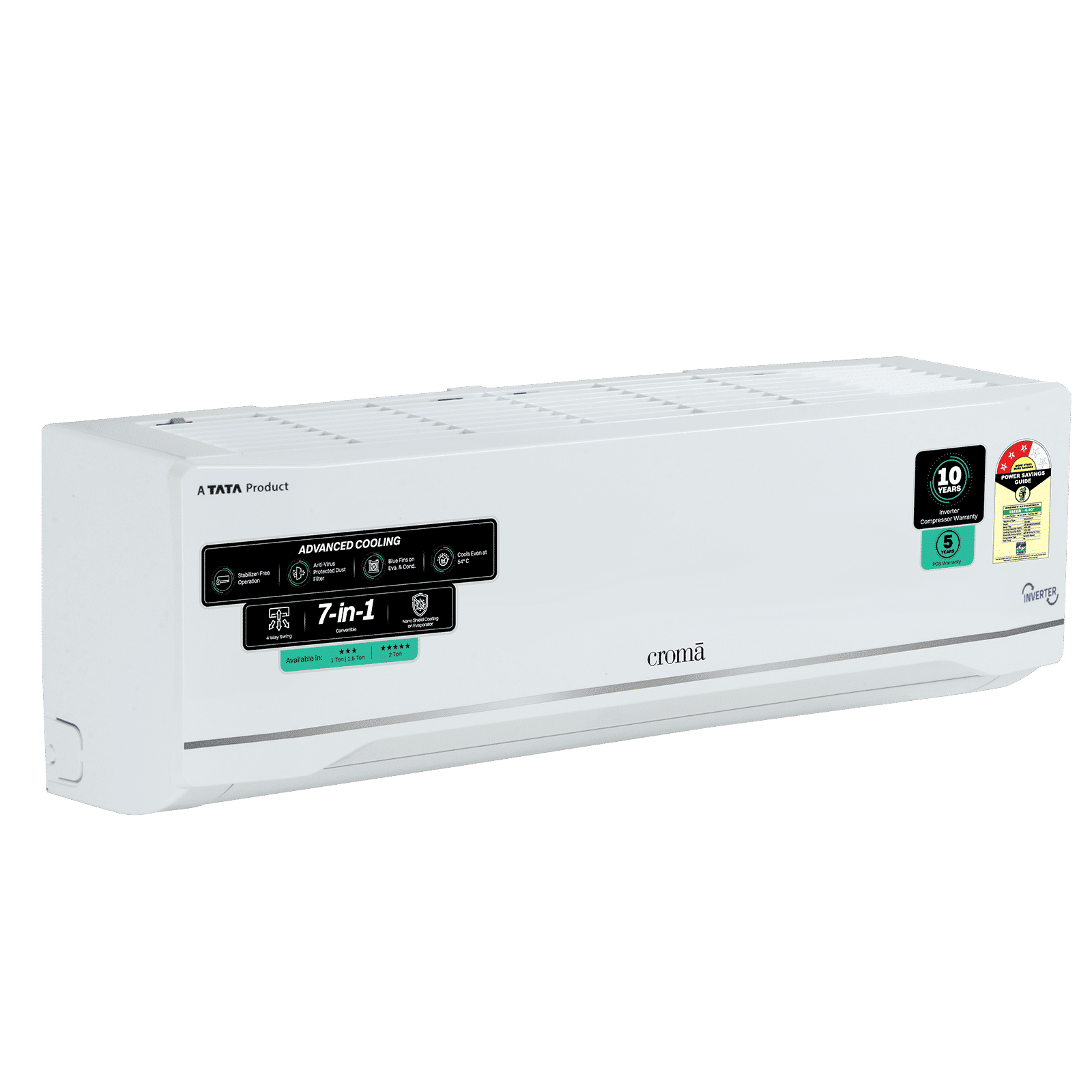Croma 7 in 1 Convertible 1 Ton 3 Star Inverter Split AC with Anti Viral Dust Filter (2026 Model, Copper Condenser, CRLA012IND283280)_15