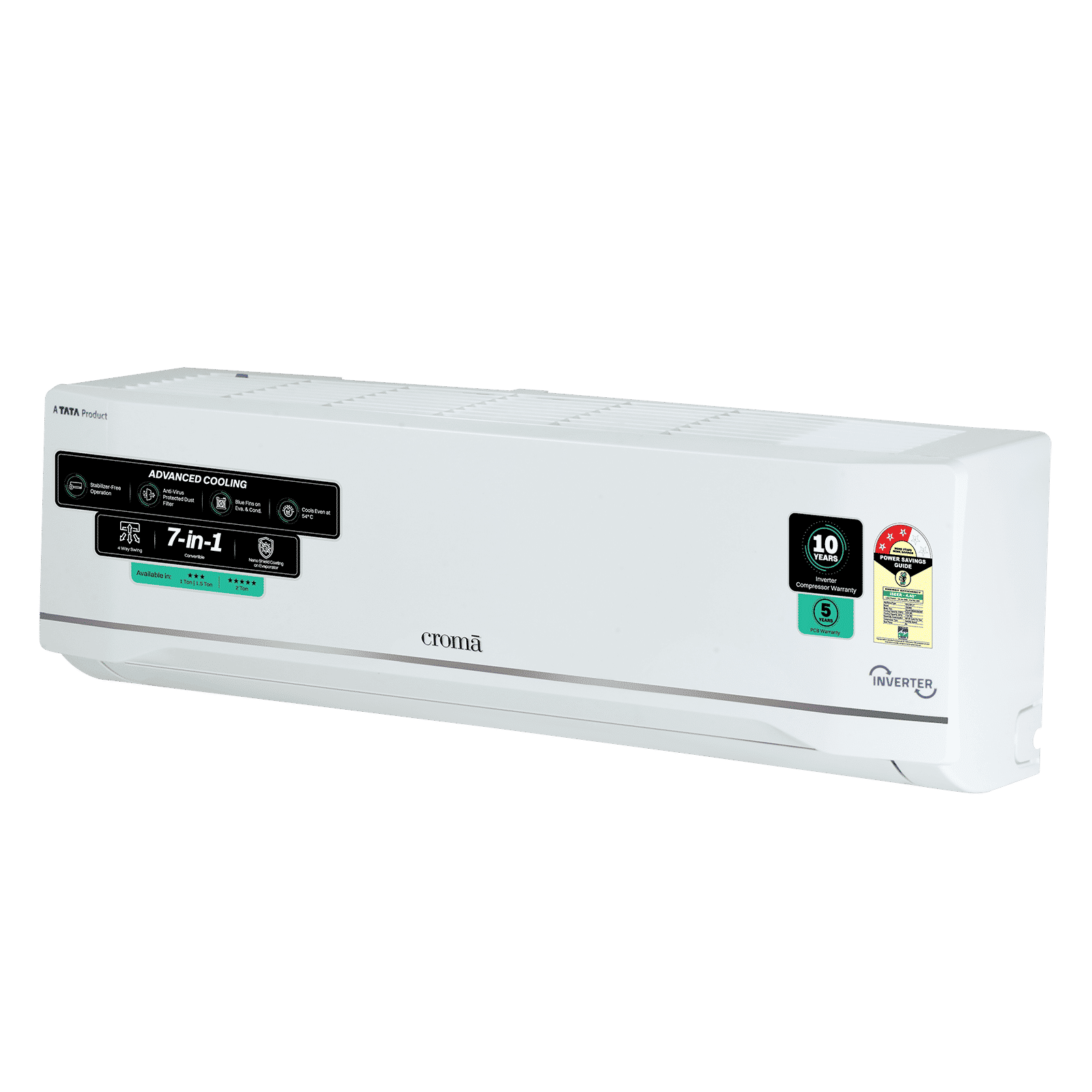 Croma 7 in 1 Convertible 1 Ton 3 Star Inverter Split AC with Anti Viral Dust Filter (2026 Model, Copper Condenser, CRLA012IND283280)_16
