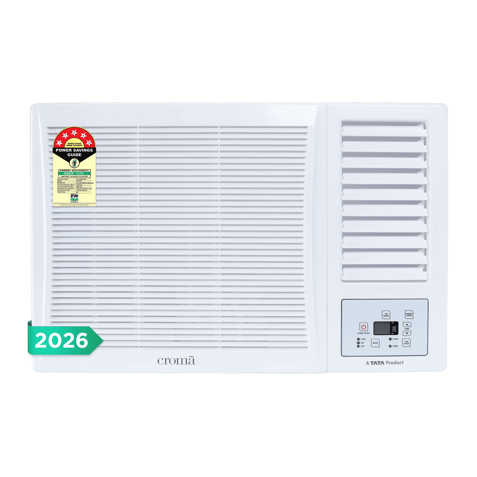 Croma 1.5 Ton 5 Star Inverter Window AC (2026 Model, Copper Condenser, Dust Filter) Croma 1.5 Ton 5 Star Inverter Window AC (2026 Model, Copper Condenser, Dust Filter)_1