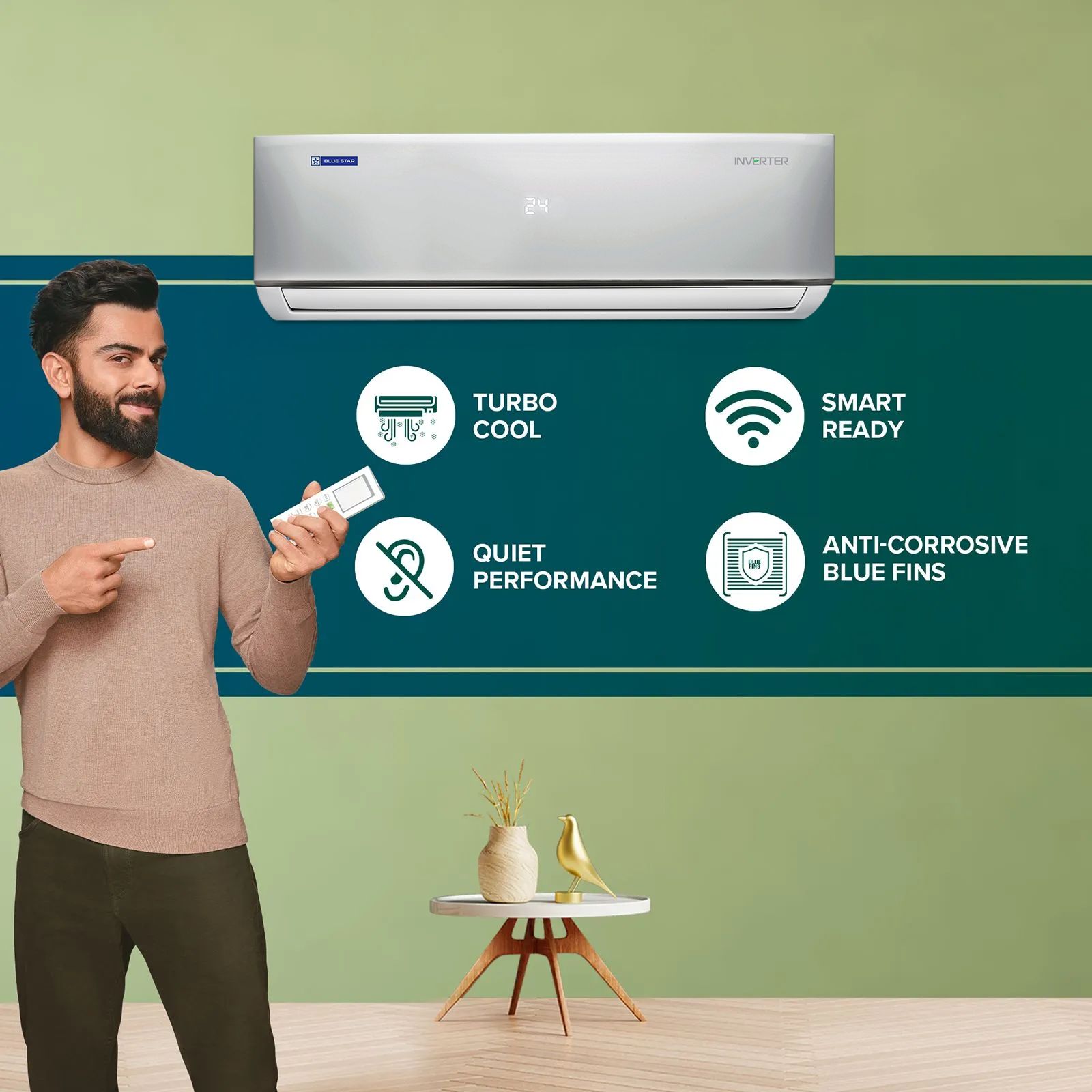 Blue Star D Series 5 in 1 Convertible 2 Ton 3 Star Inverter Split AC with Turbo Cool (2025 Model, Copper Condenser, IF324DNU)_12