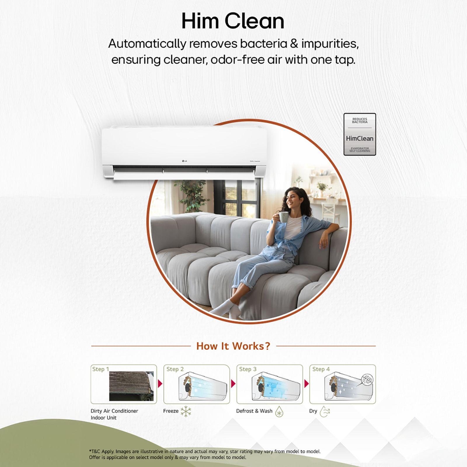 LG 6 in 1 Convertible 1.5 Ton 3 Star Inverter Split AC with Monsoon Comfort Feature (2025 Model, Copper Condenser, ASQ18ANXEAMLG)_8