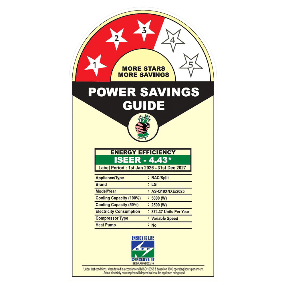 LG 6 in 1 Convertible 1.5 Ton 3 Star Inverter Split AC with 5 Steps Fan Speed (2026 Model, Copper Condenser, AS-Q19XNXE.AMLG)_2