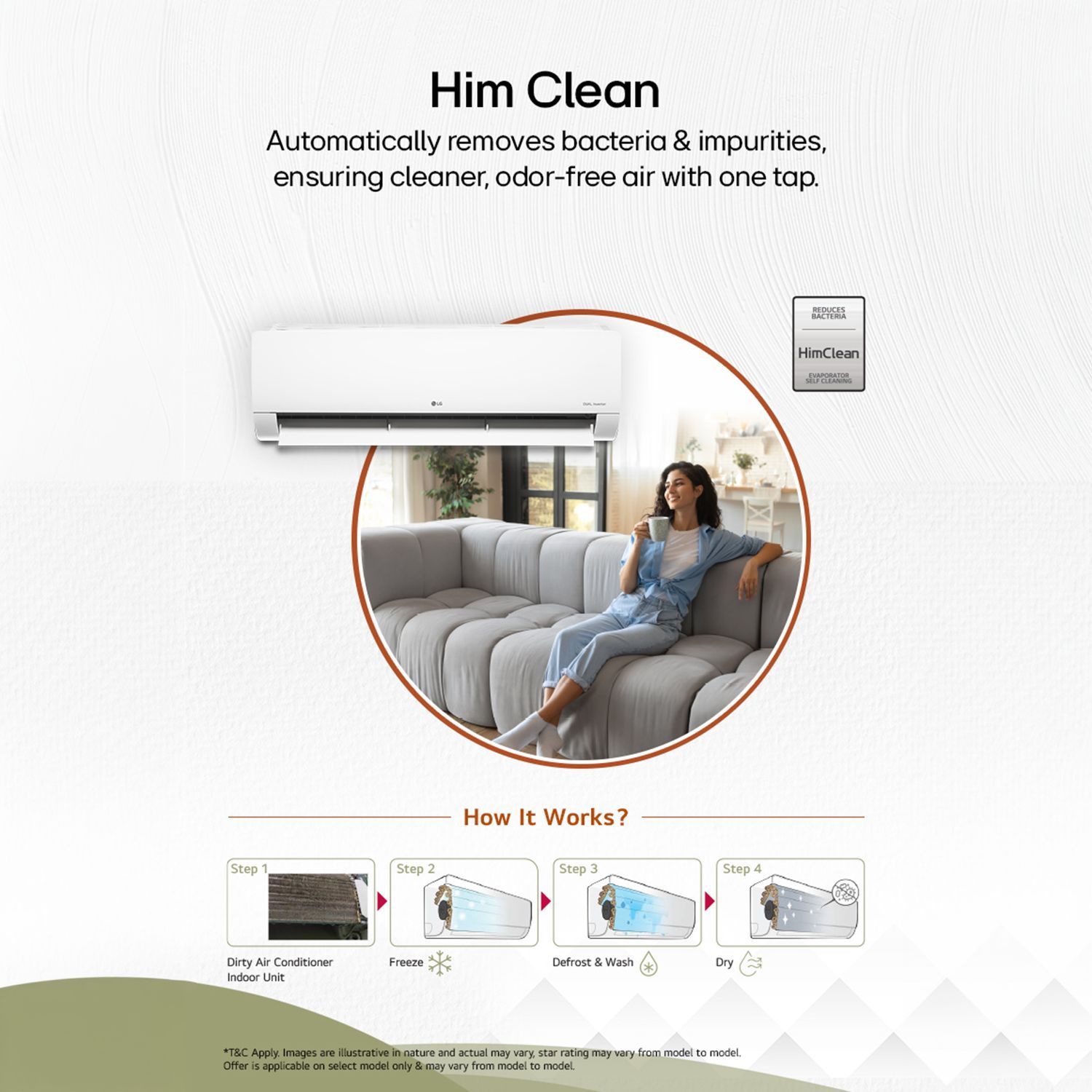 LG 6 in 1 Convertible 2 Ton 3 Star Dual Inverter Split Smart AC with Monsoon Comfort Feature (2026 Model, Copper Condenser, AS-Q24EWXE.ANLG)_7